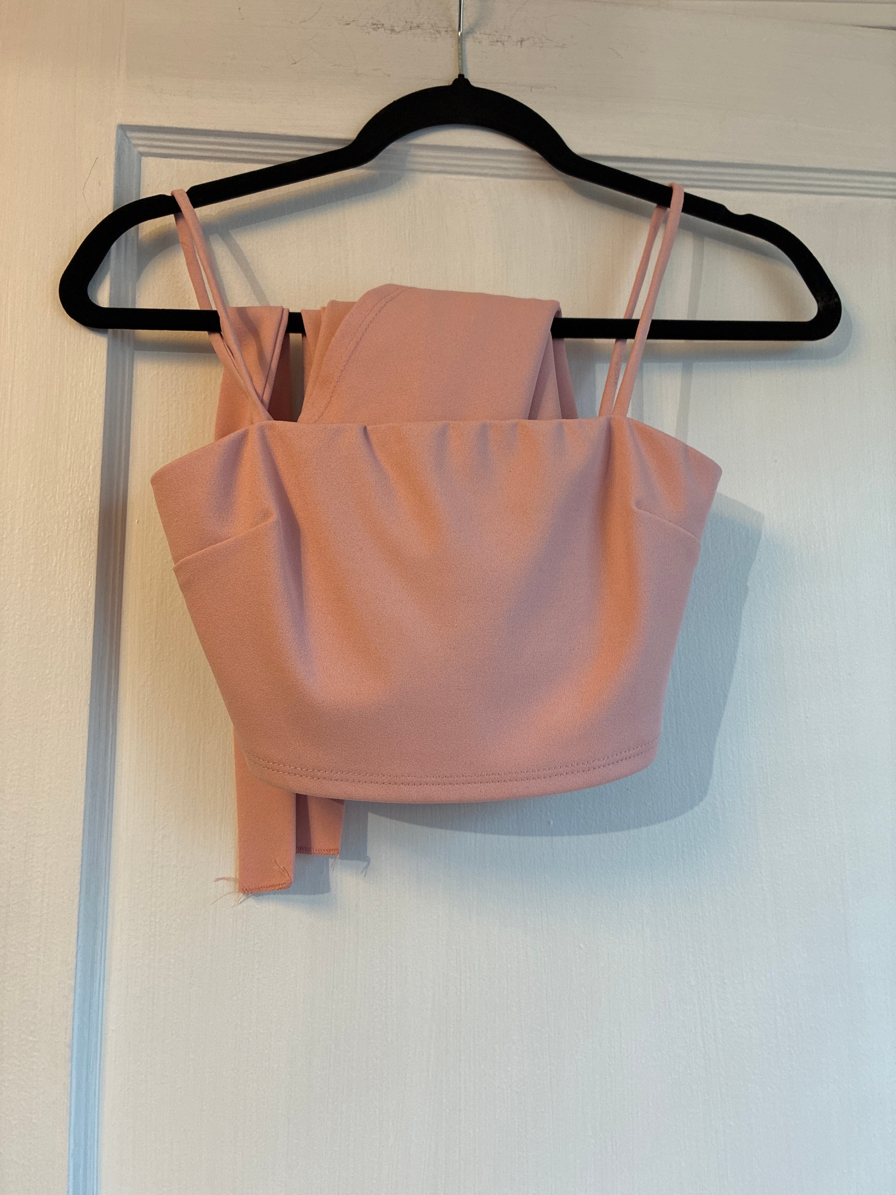 Skirt & Crop Top - Blue Blush