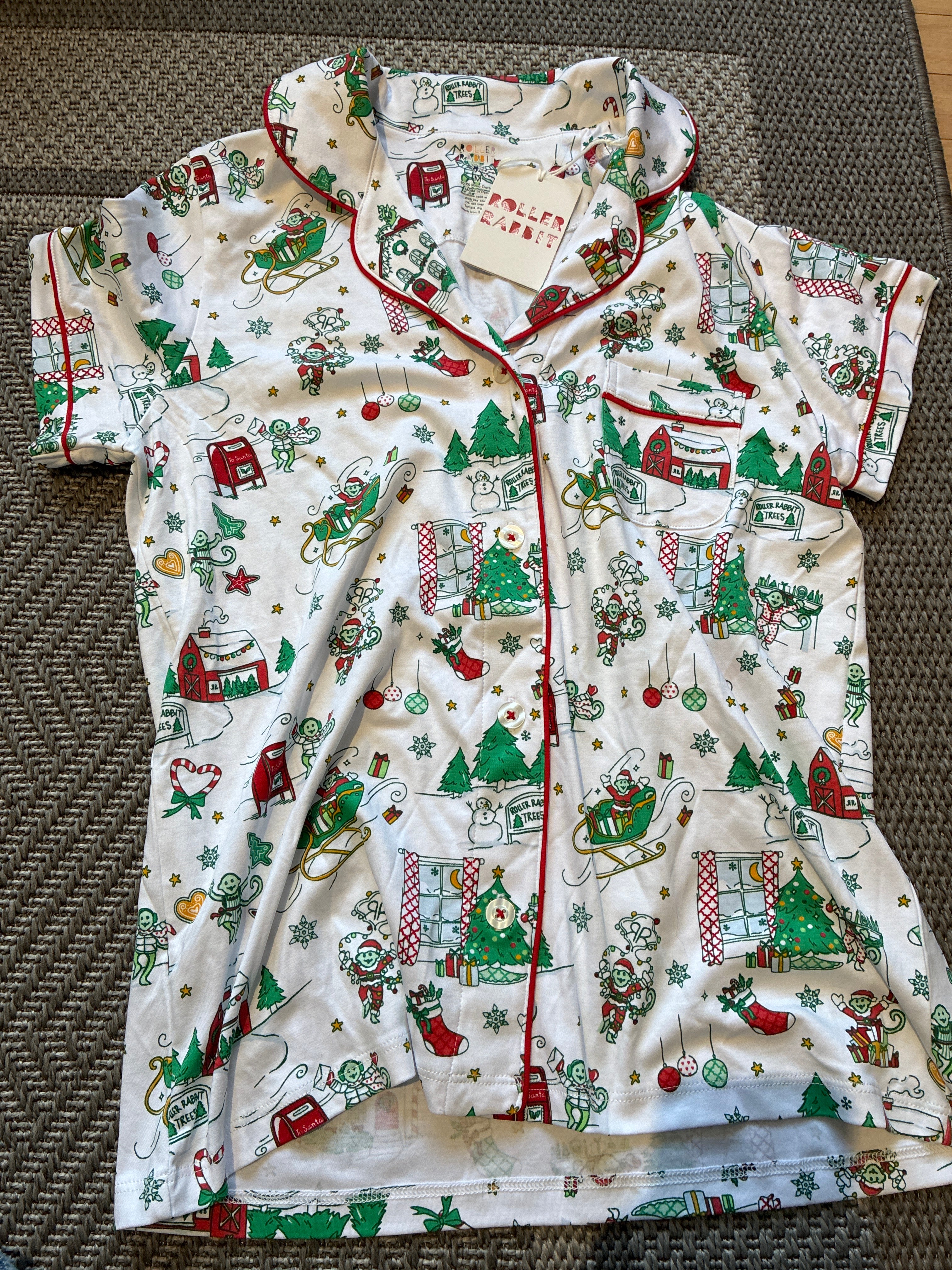 Roller Rabbit Snow Village Polo Pajamas