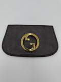 Gucci Blondie Dark Brown Leather Clutch