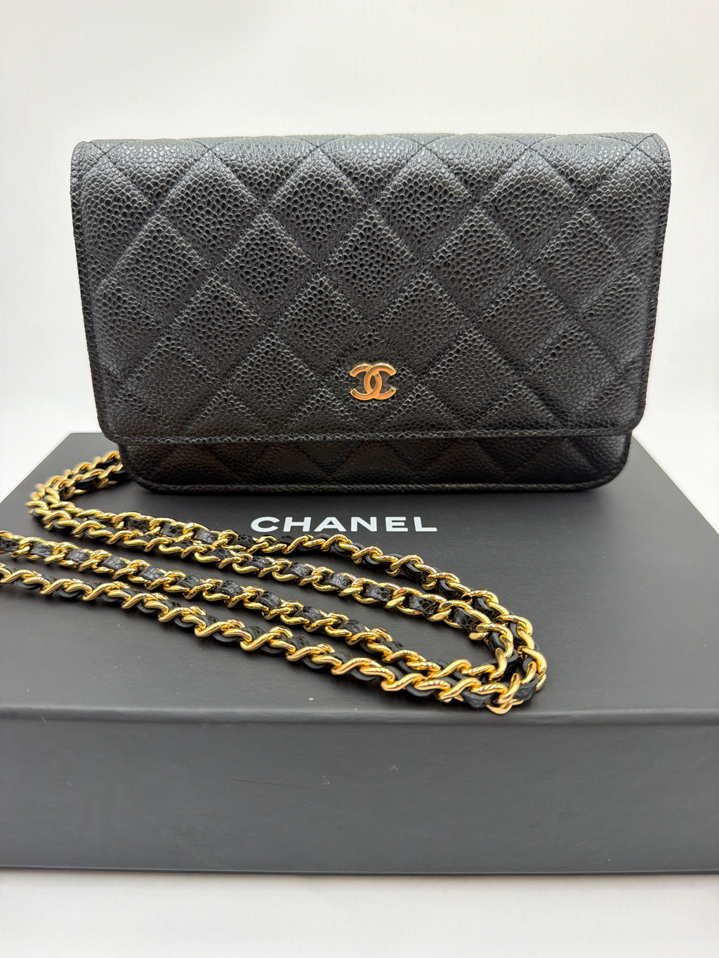 Chanel Caviar WOC Wallet on Chain
