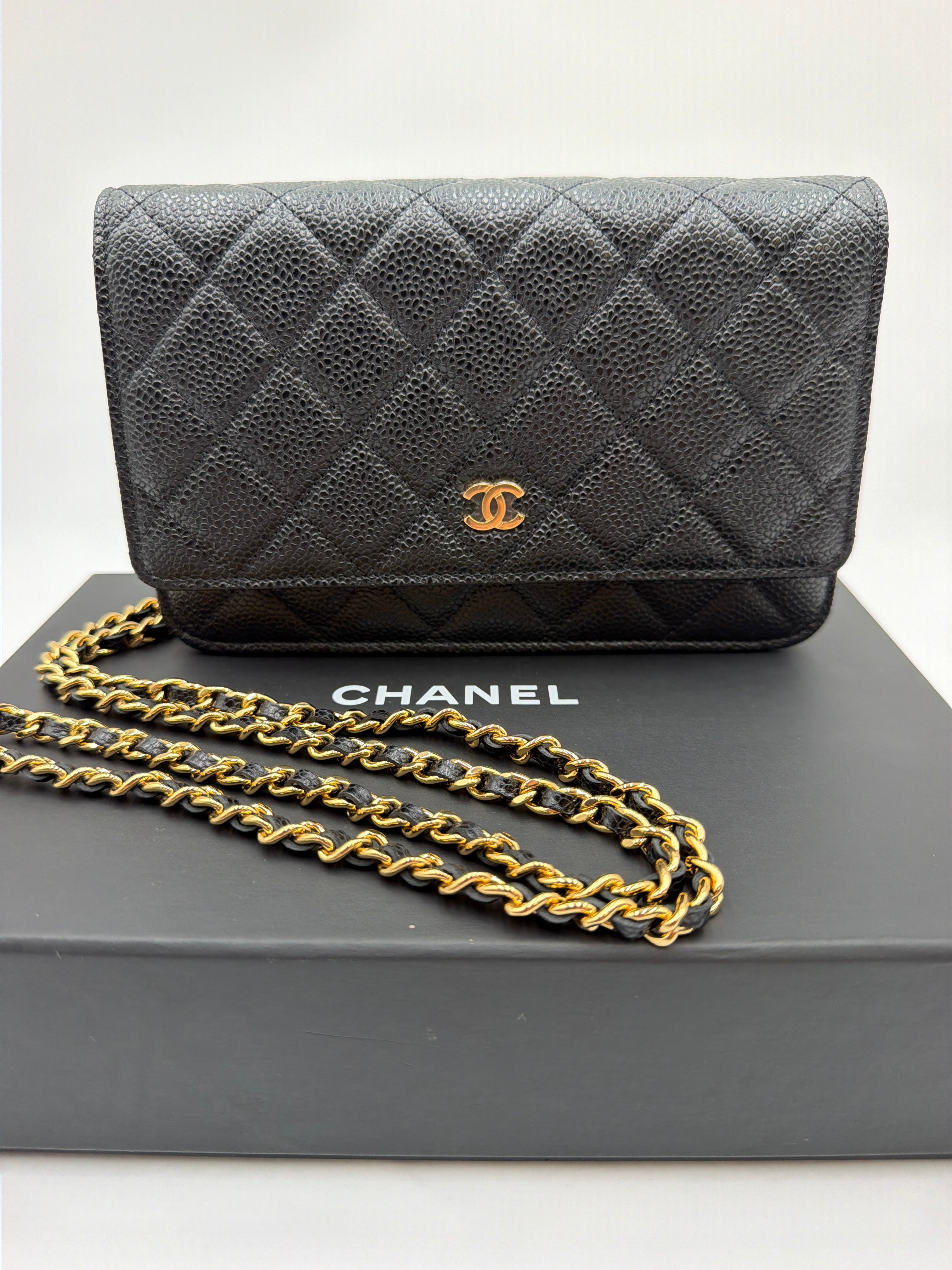 Chanel Caviar WOC Wallet on Chain