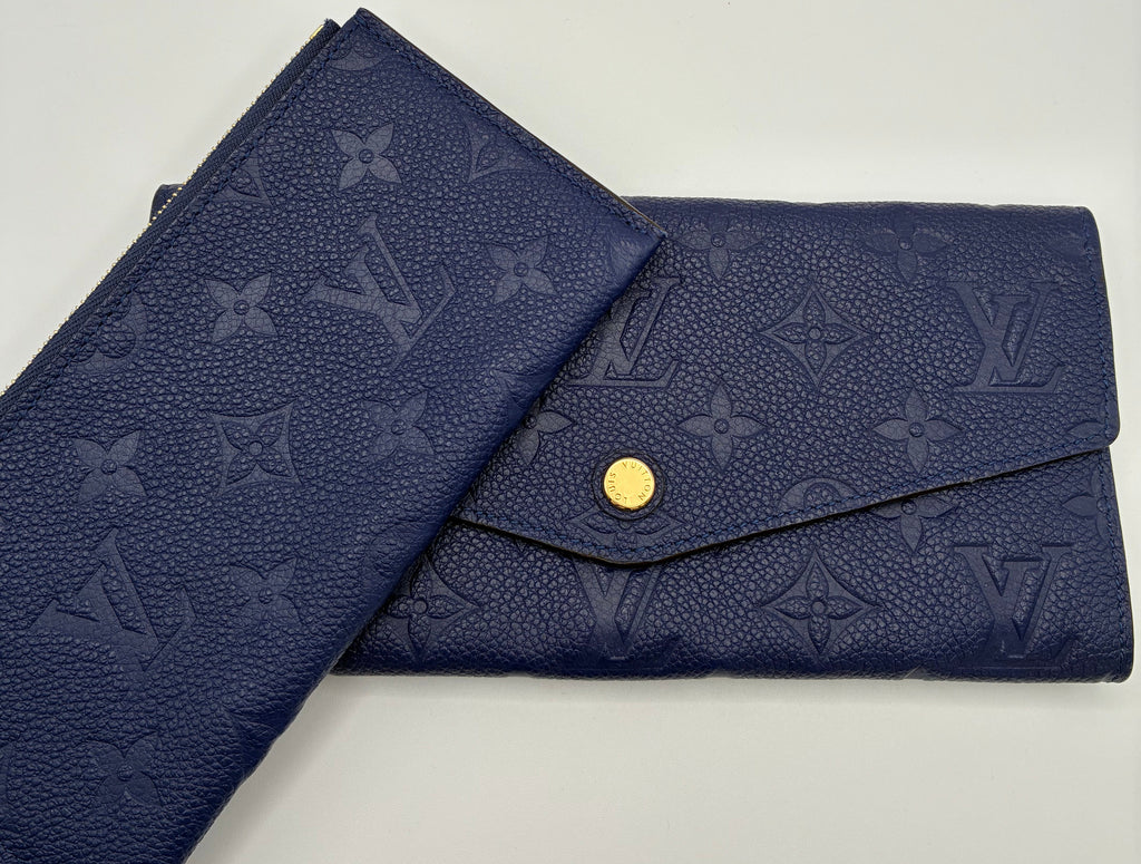 Louis Vuitton Iris Monogram Empreinte Portefeuille Curieuse Wallet & Zipper pouch