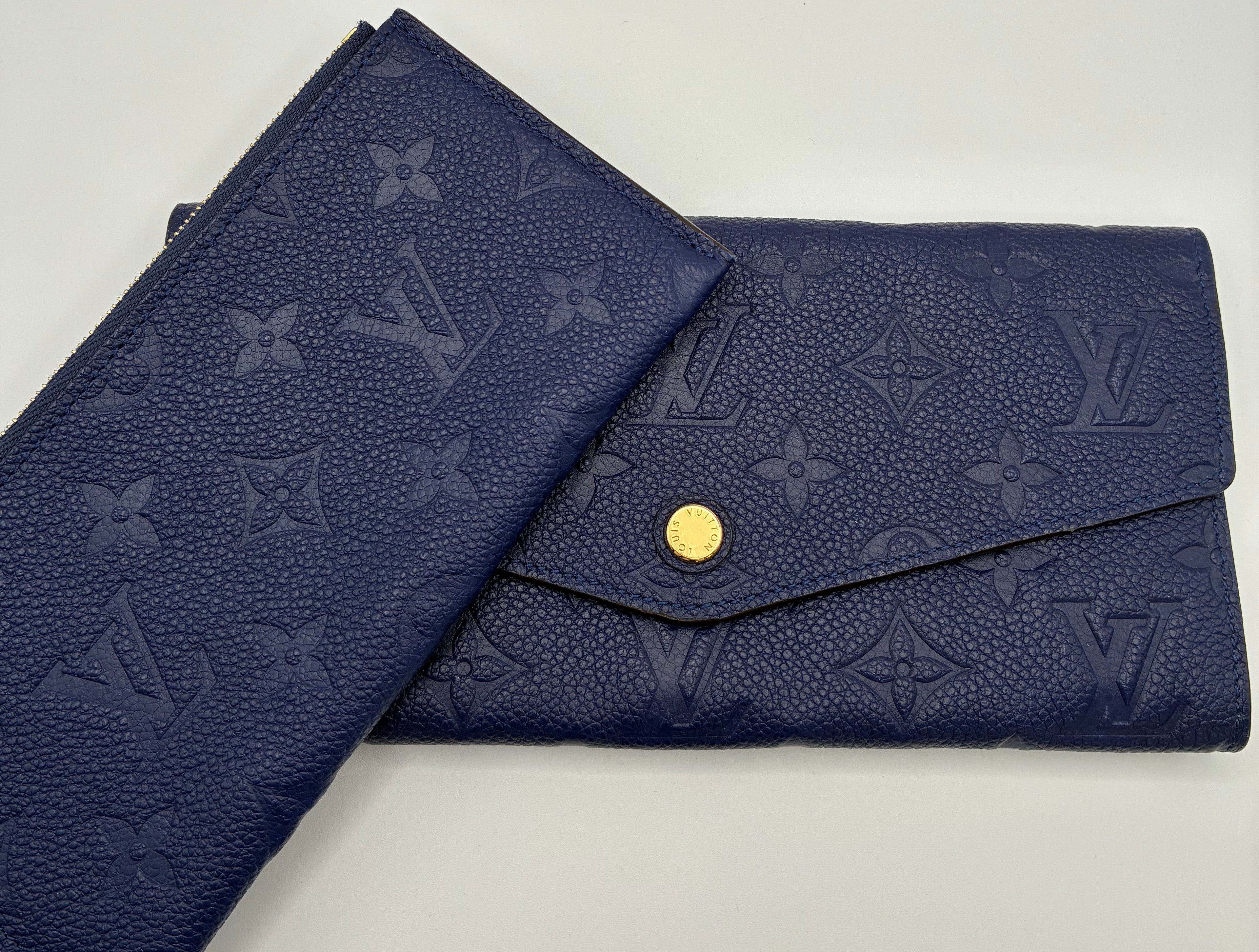 Louis Vuitton Iris Monogram Empreinte Portefeuille Curieuse Wallet & Zipper pouch