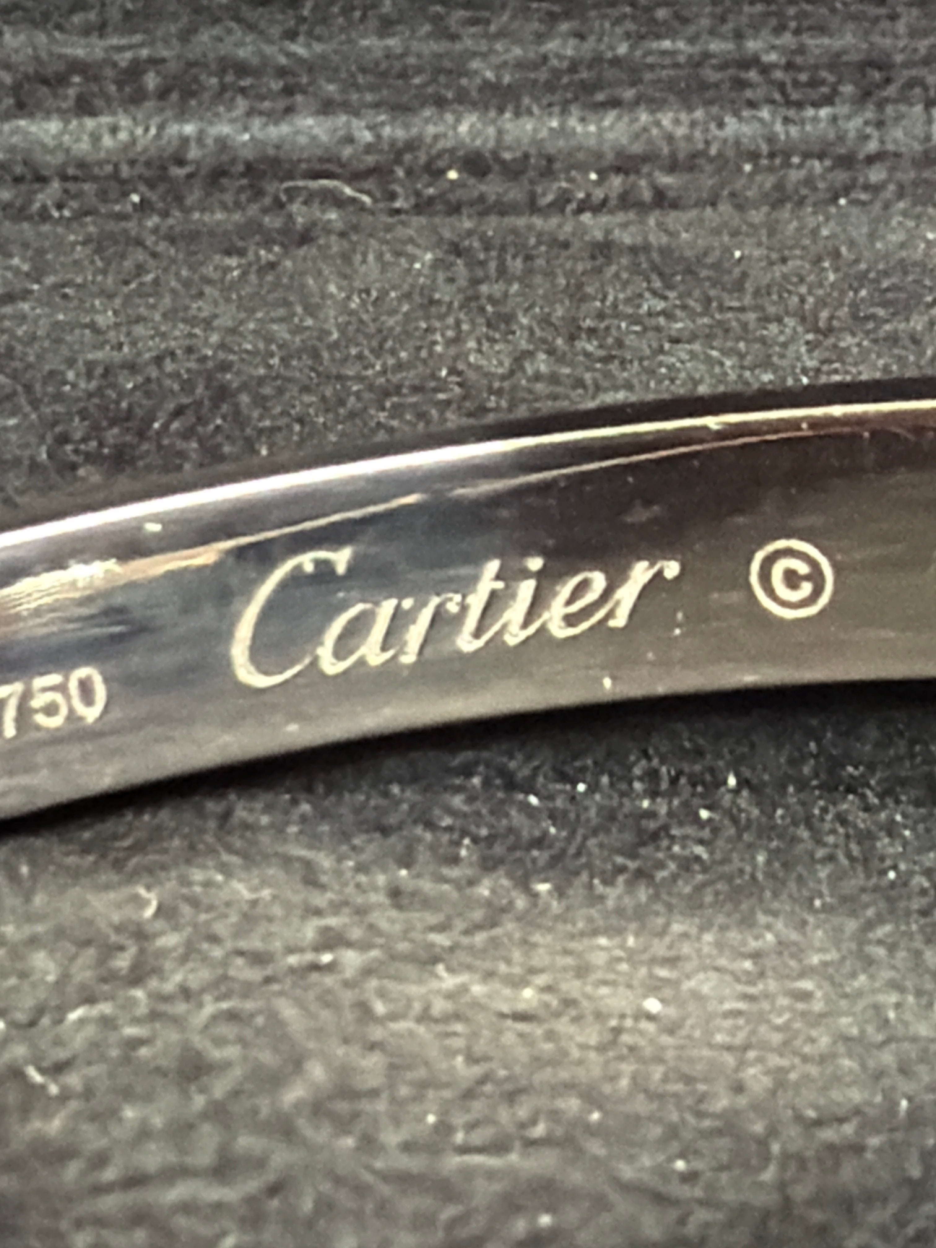 Cartier Love Bracelet White Gold size 17