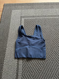 Blue workout tank top