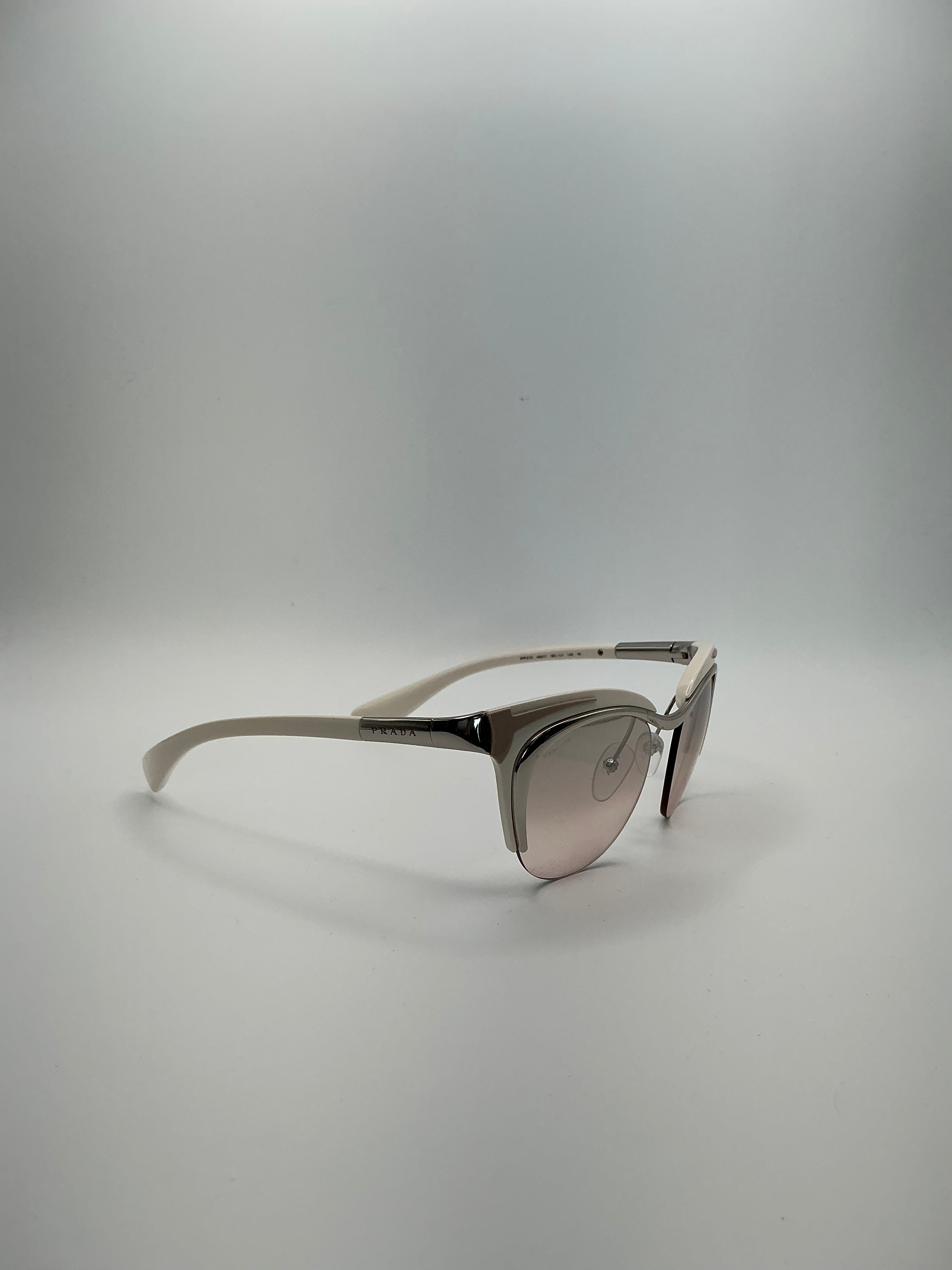 Prada 61O 49-17-140 Silver Brown/Ivory 1BC-1J1