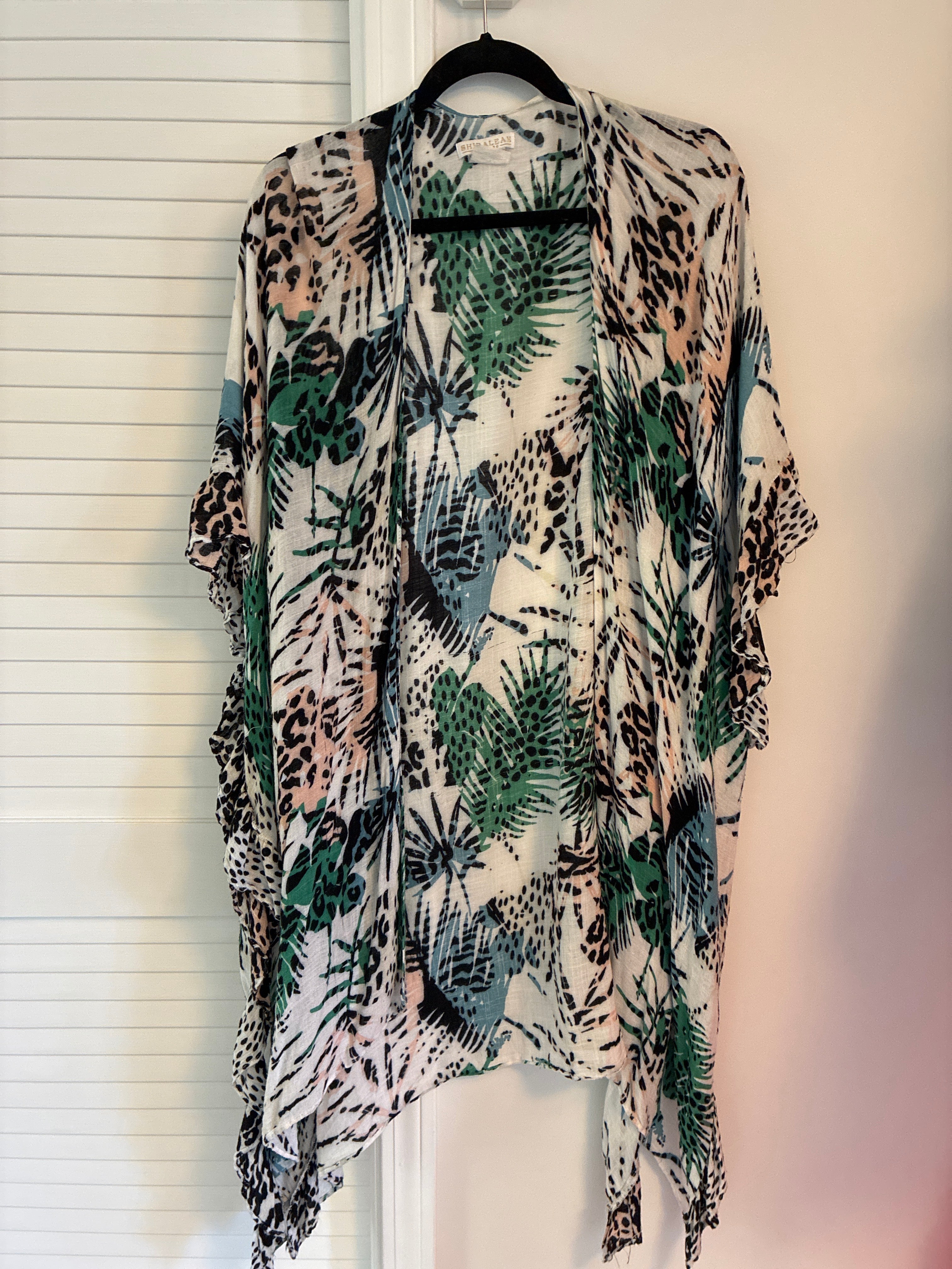 Shiraleah animal print kimono