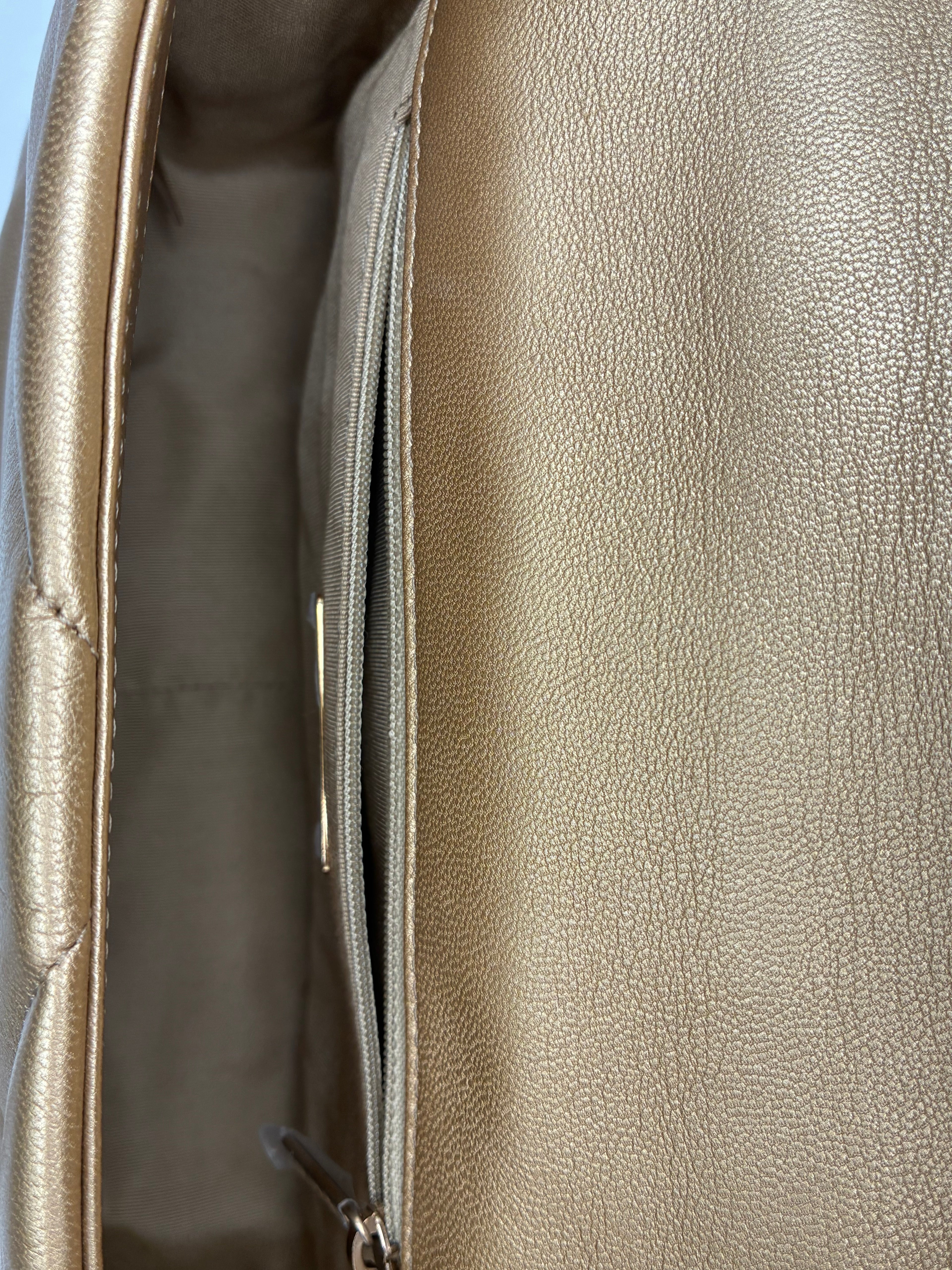 Chanel C19 - Metallic Gold - Size Small- Rare!