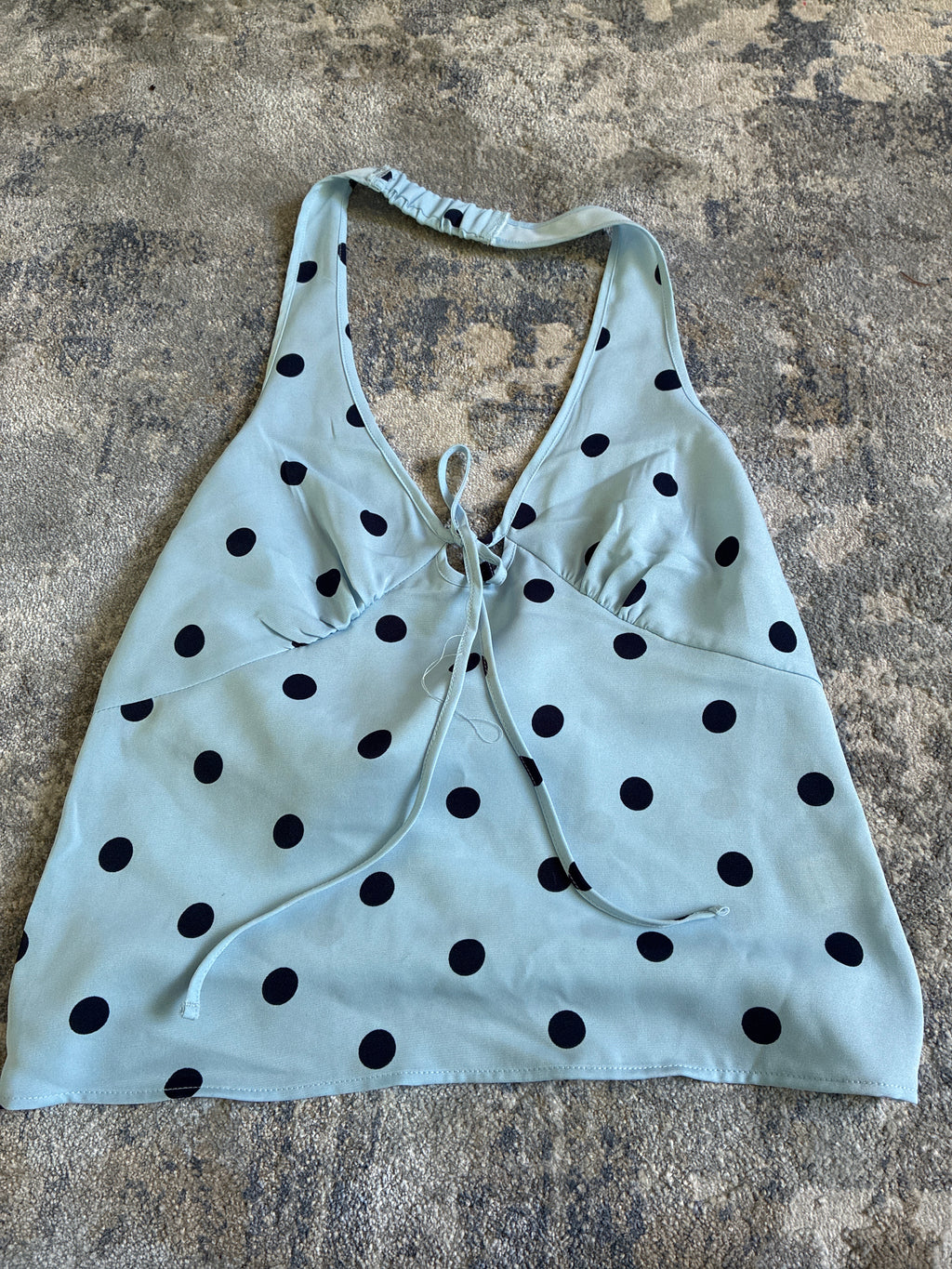 Thirty/Thirty Blue Polka Dot Halter