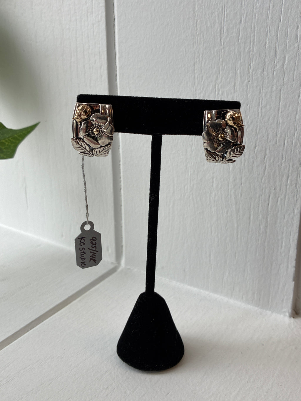 Barry Kieselstein-Cord KC Studio Ladybug and Flower Earrings