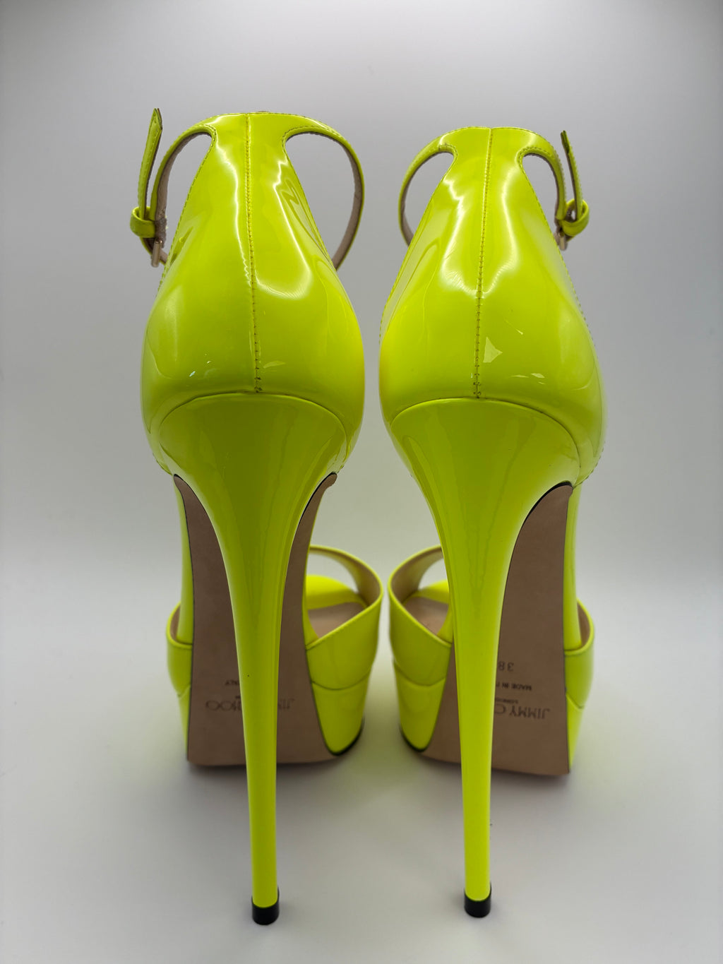 Jimmy Choo Max 150 Patent Leather Platform Sandal