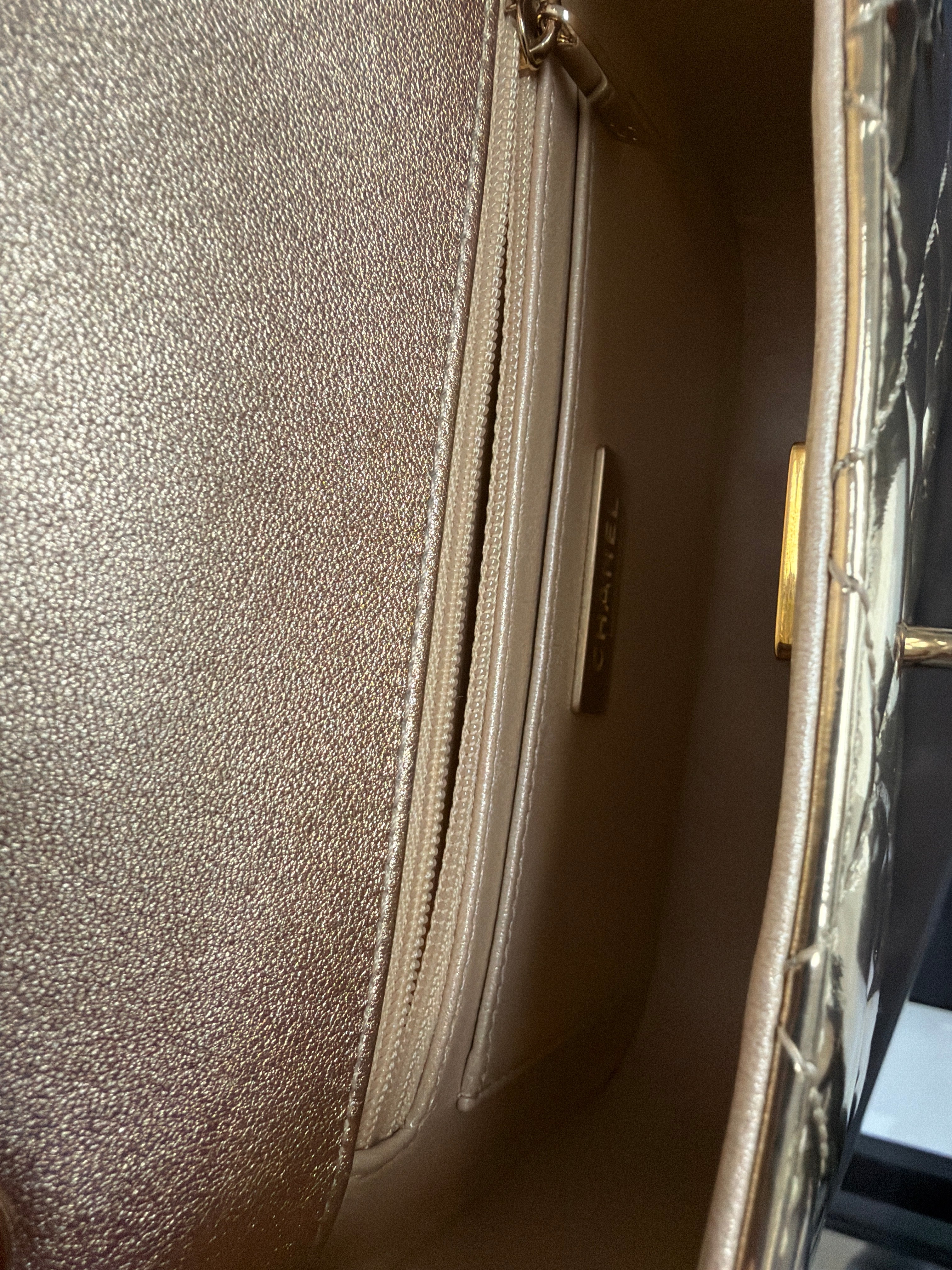 Chanel Mirror Calfskin Quilted Mini Flap Bag 24C