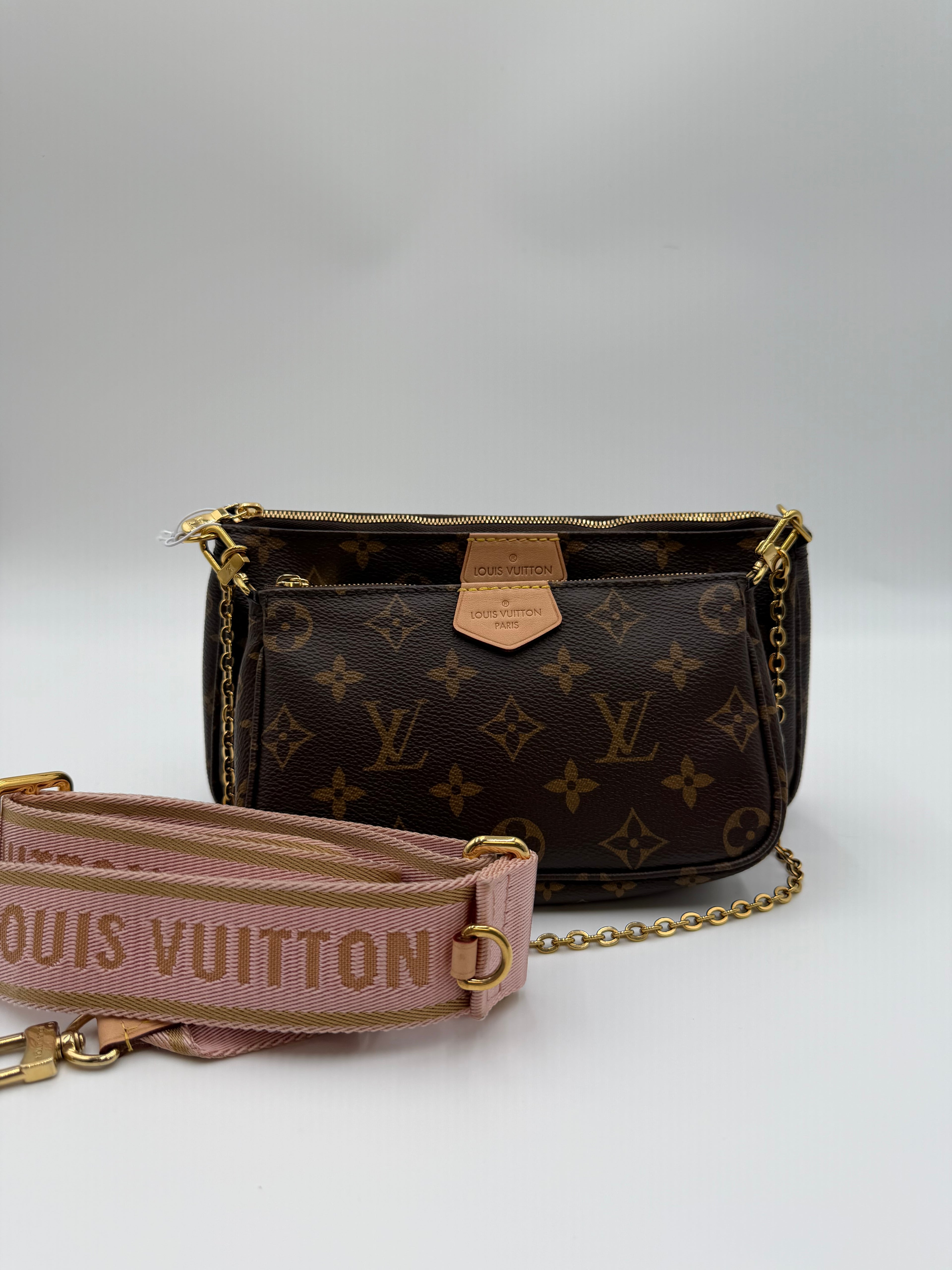 Louis Vuitton Multi Pochette Accessories - Pink Strap (Microchipped)