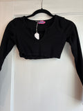 Long Sleeve Crop Top - Edikted