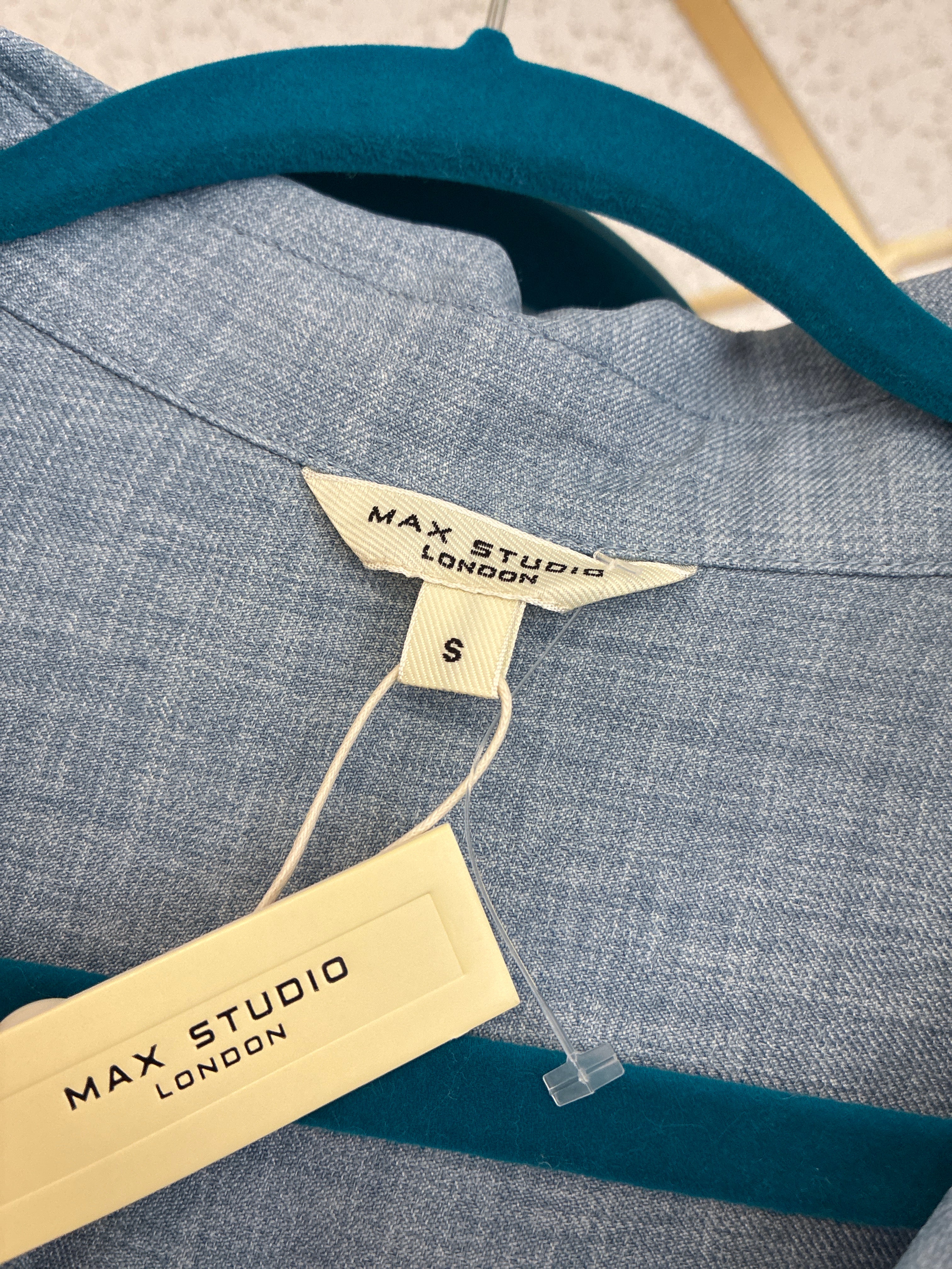 Max Studio Textured Collar Shirt