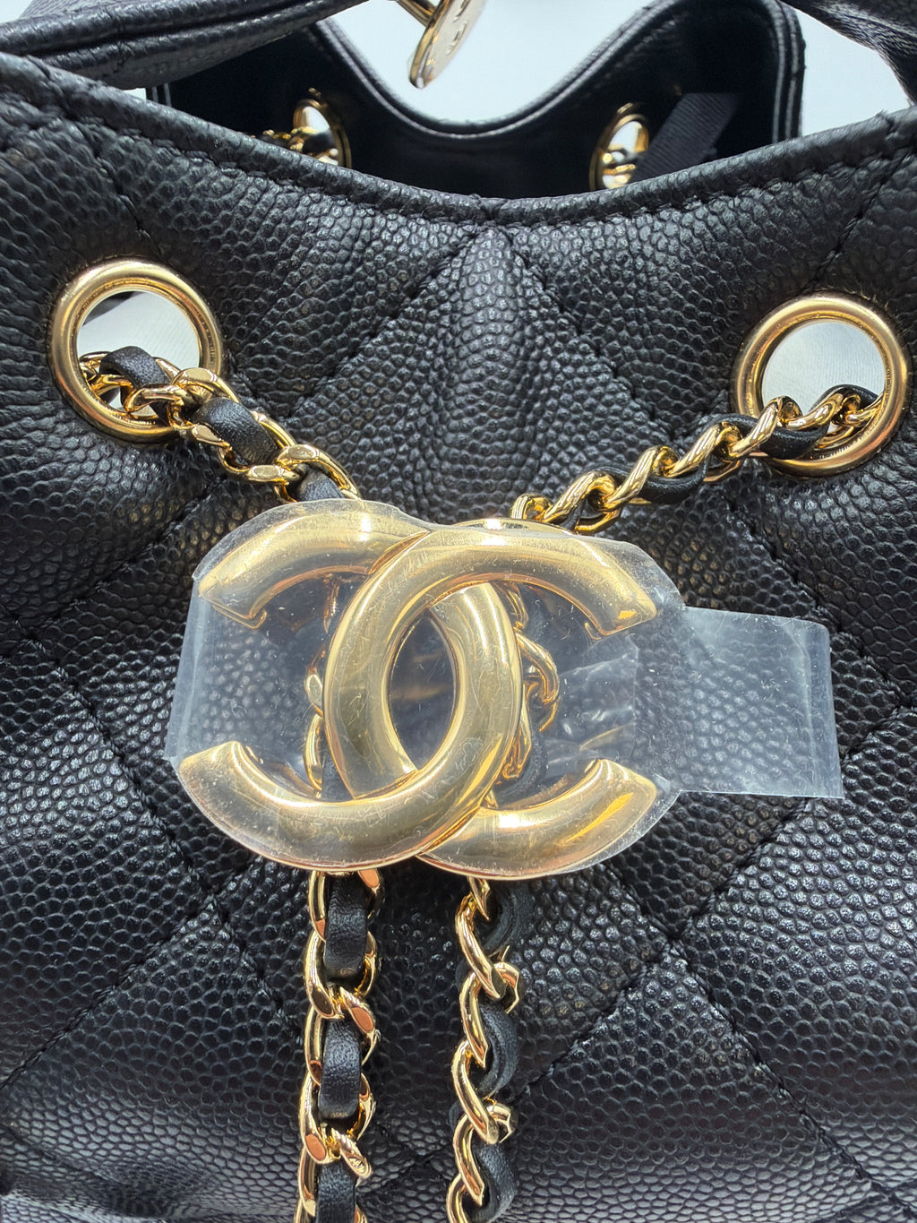 Chanel C25 Medium Black Grained Calfskin (caviar) “Store Fresh”
