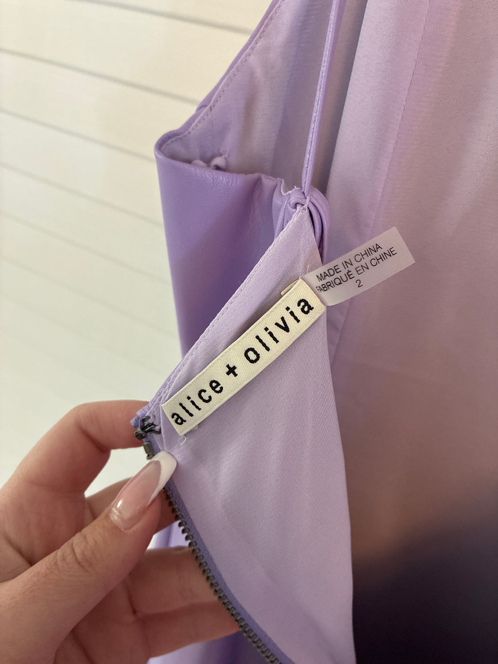 Alice + Olivia Leather Dress