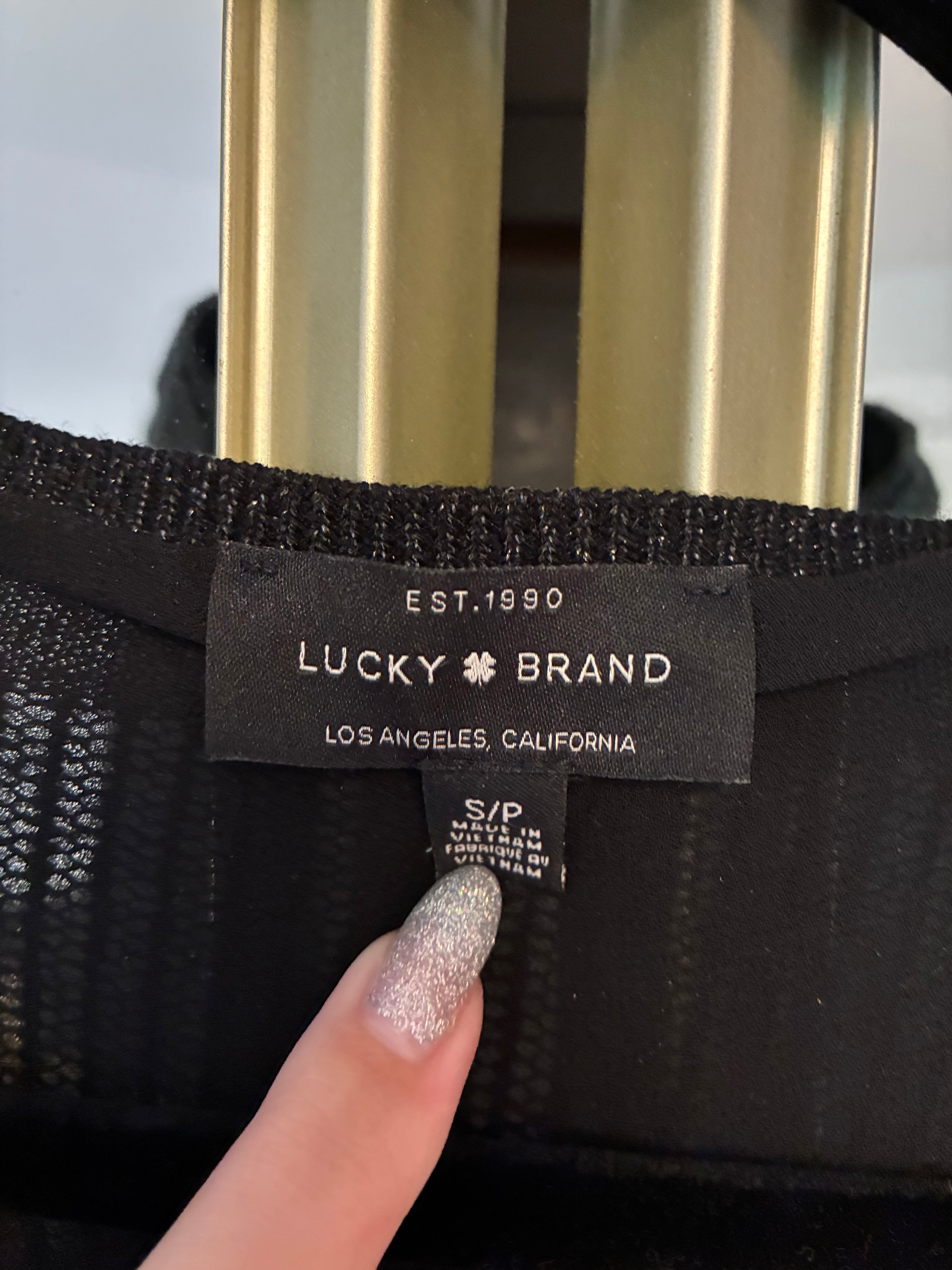 Lucky Brand Metallic Linen Sweater