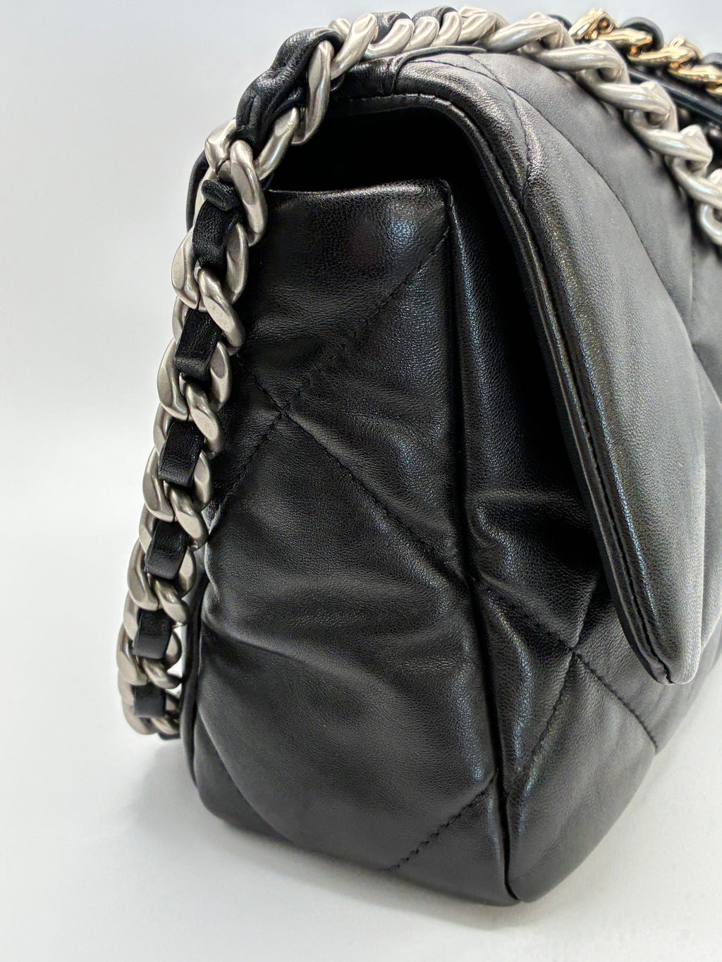 Chanel Black C19 ✨Rare! Reverse Hardware - Size Small