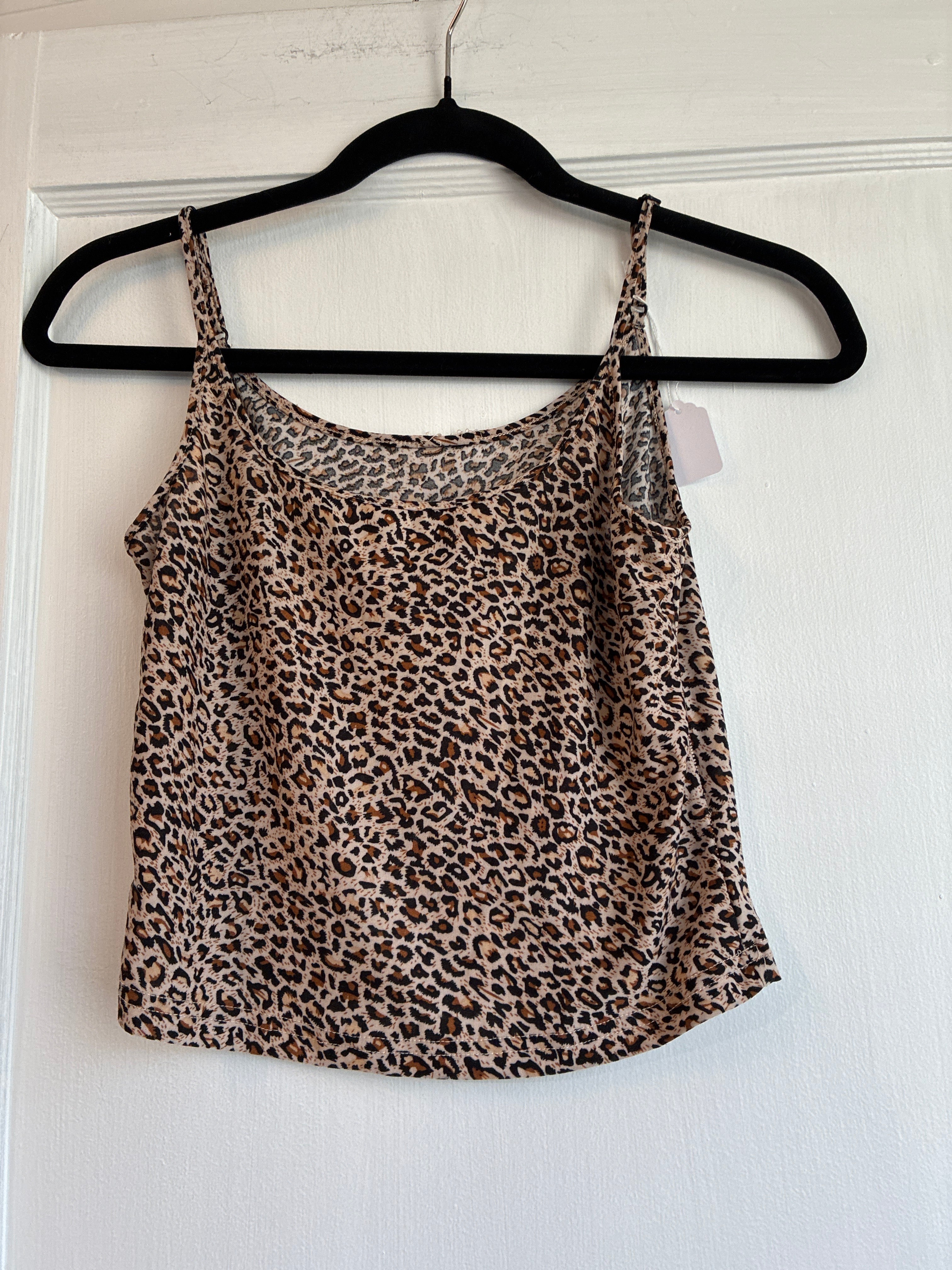 Cropped Cami - Leopard Print