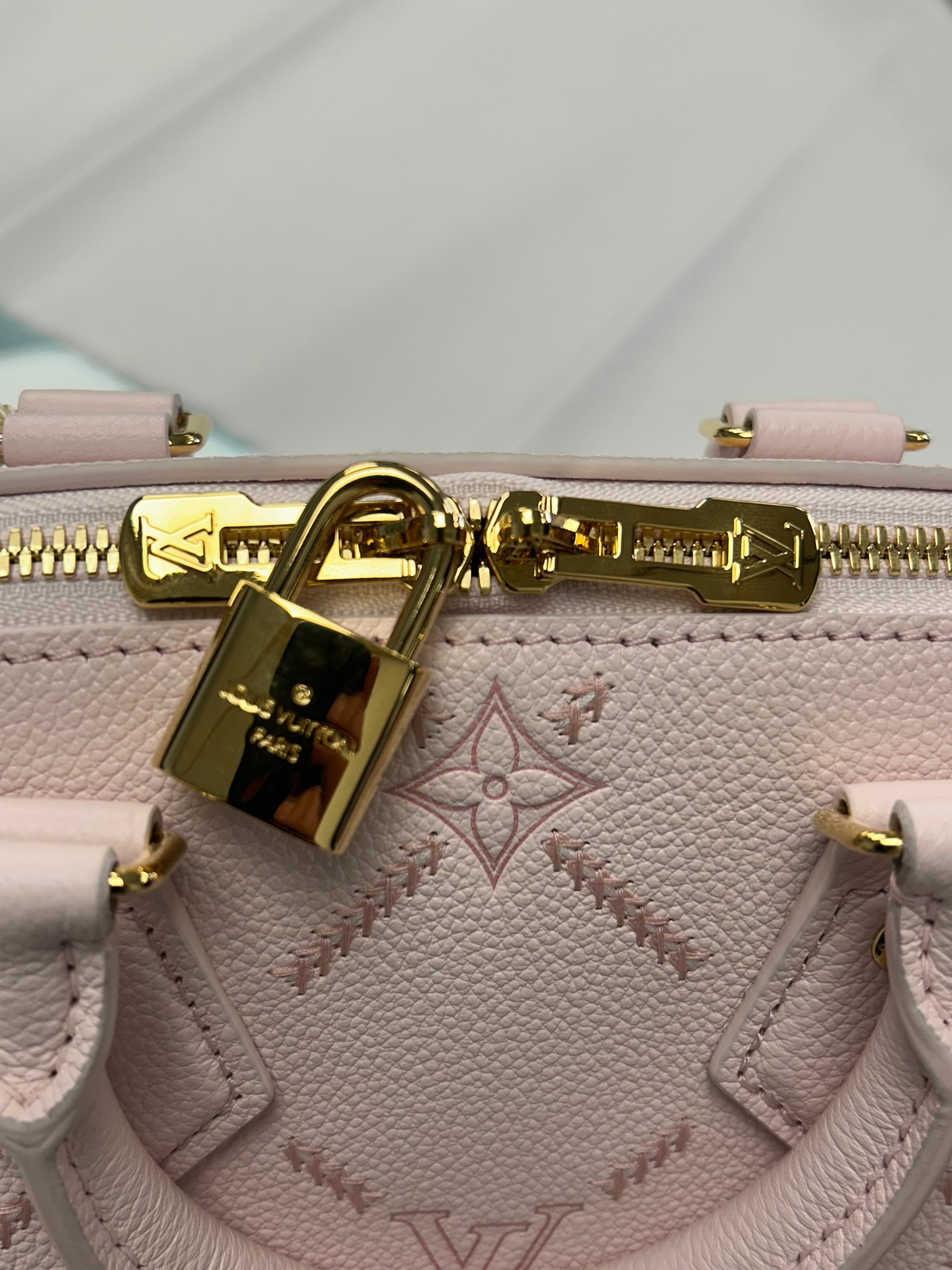 Louis Vuitton Speedy Bandouliere 20 🩷Pink Leather