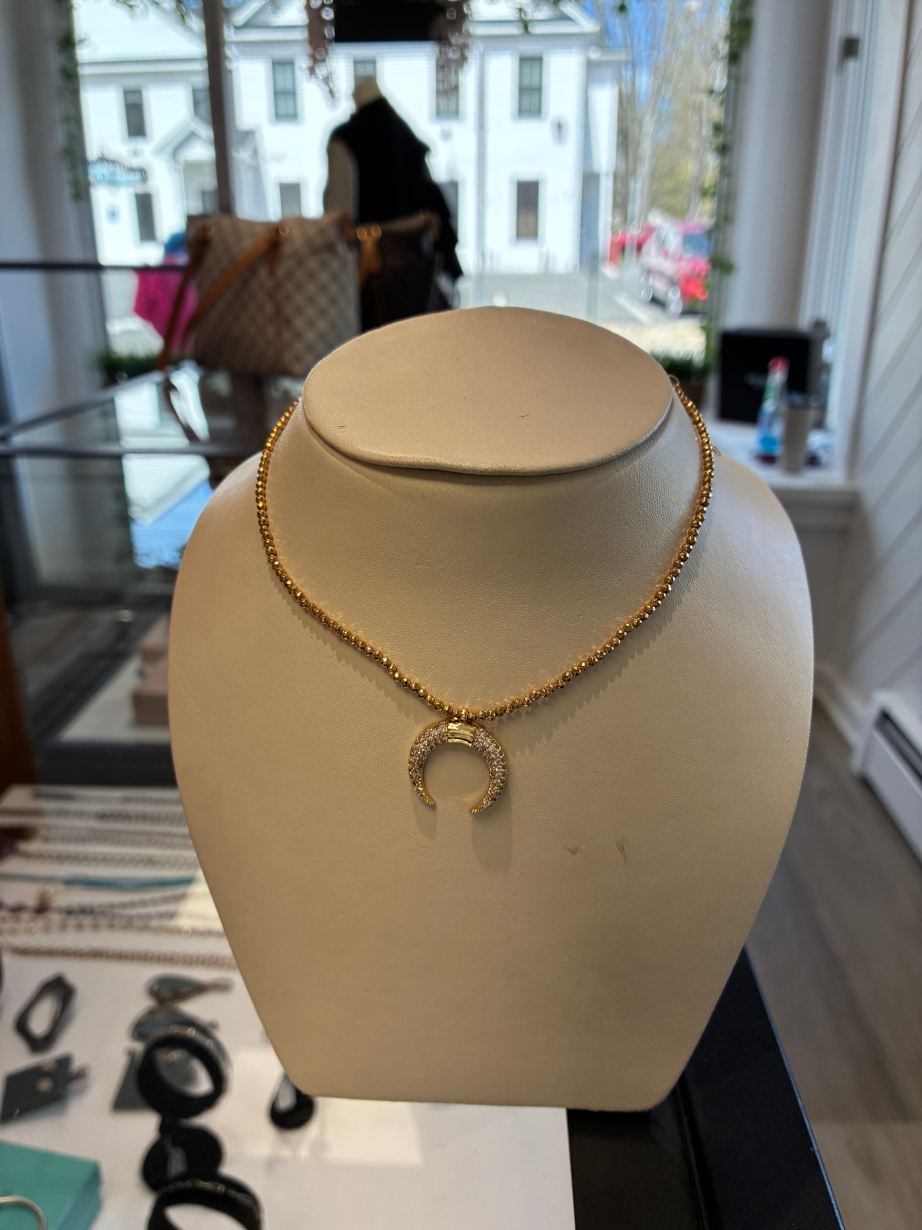 Half Moon Necklace - Gold