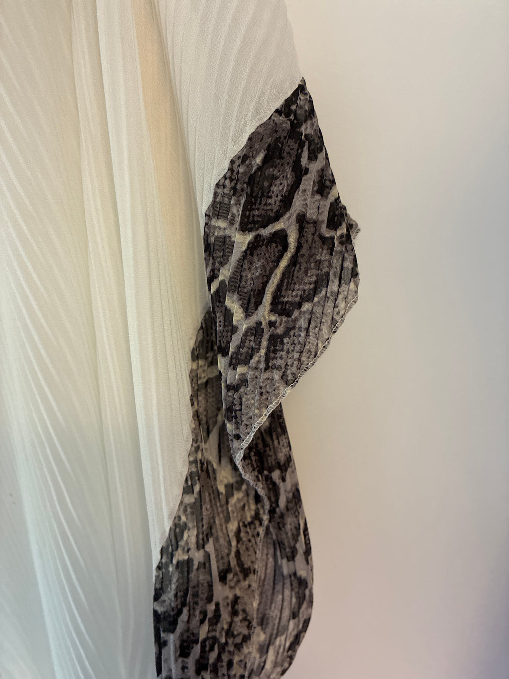 Cream and Snakeskin Kimono