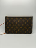 Louis Vuitton Monogram Neverfull Pochette- Brown Interior
