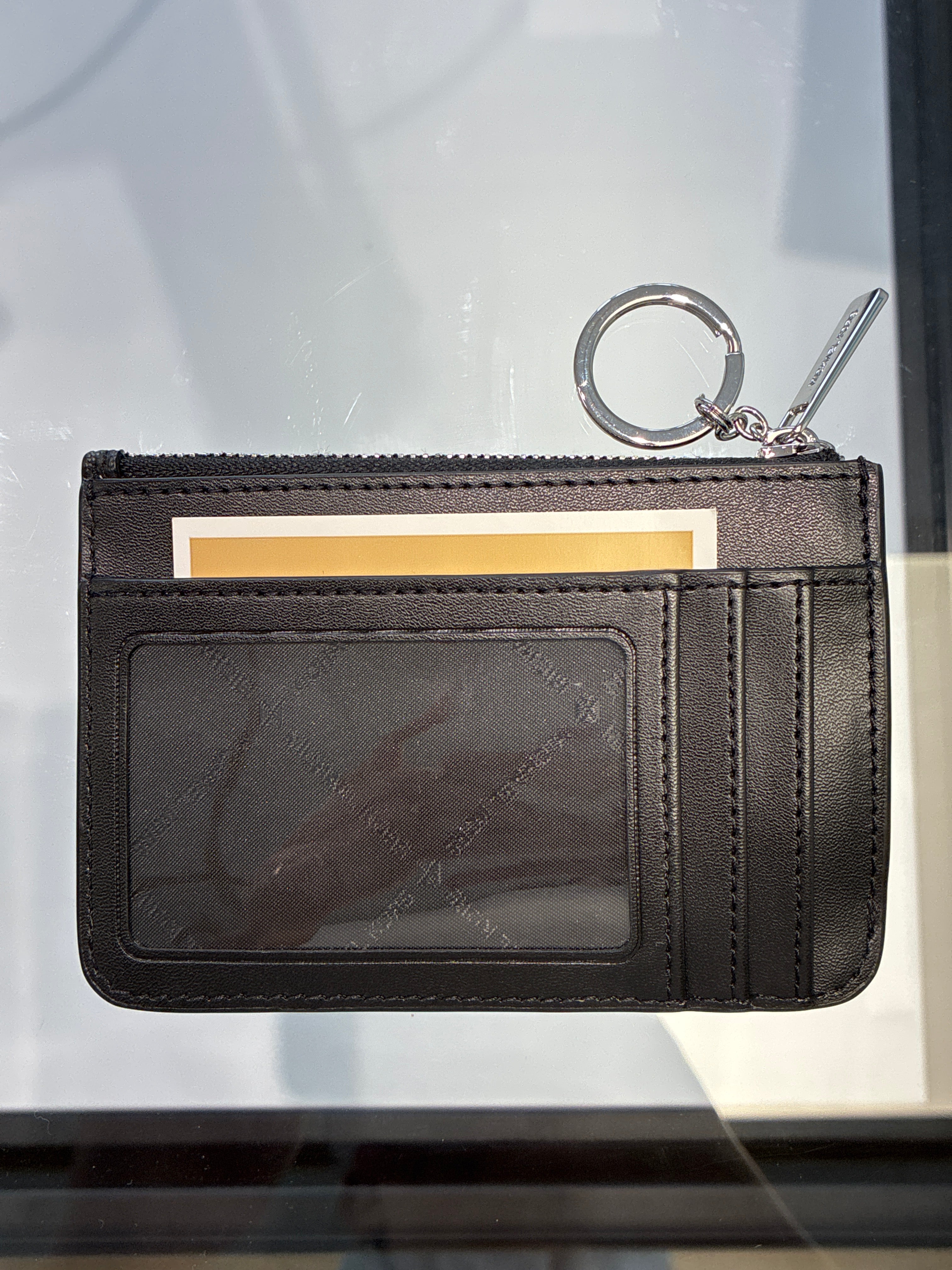 Michael Kors Jet Set Travel Small Signature Logo Coin Pouch Black