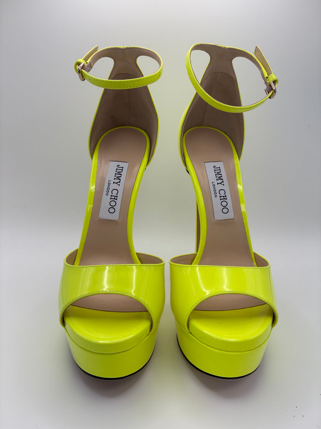 Jimmy Choo Max 150 Patent Leather Platform Sandal