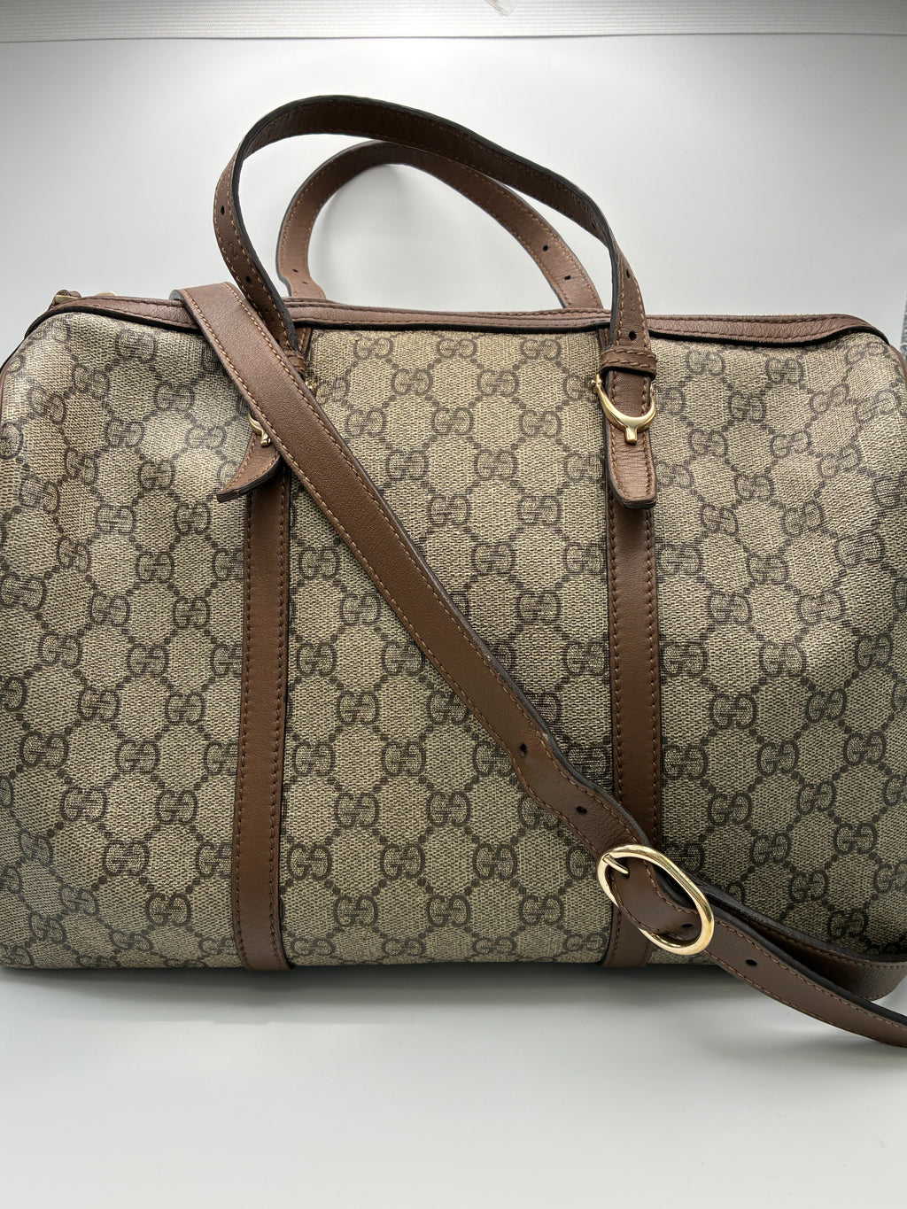 Gucci Nice Convertible Boston Bag - Brown