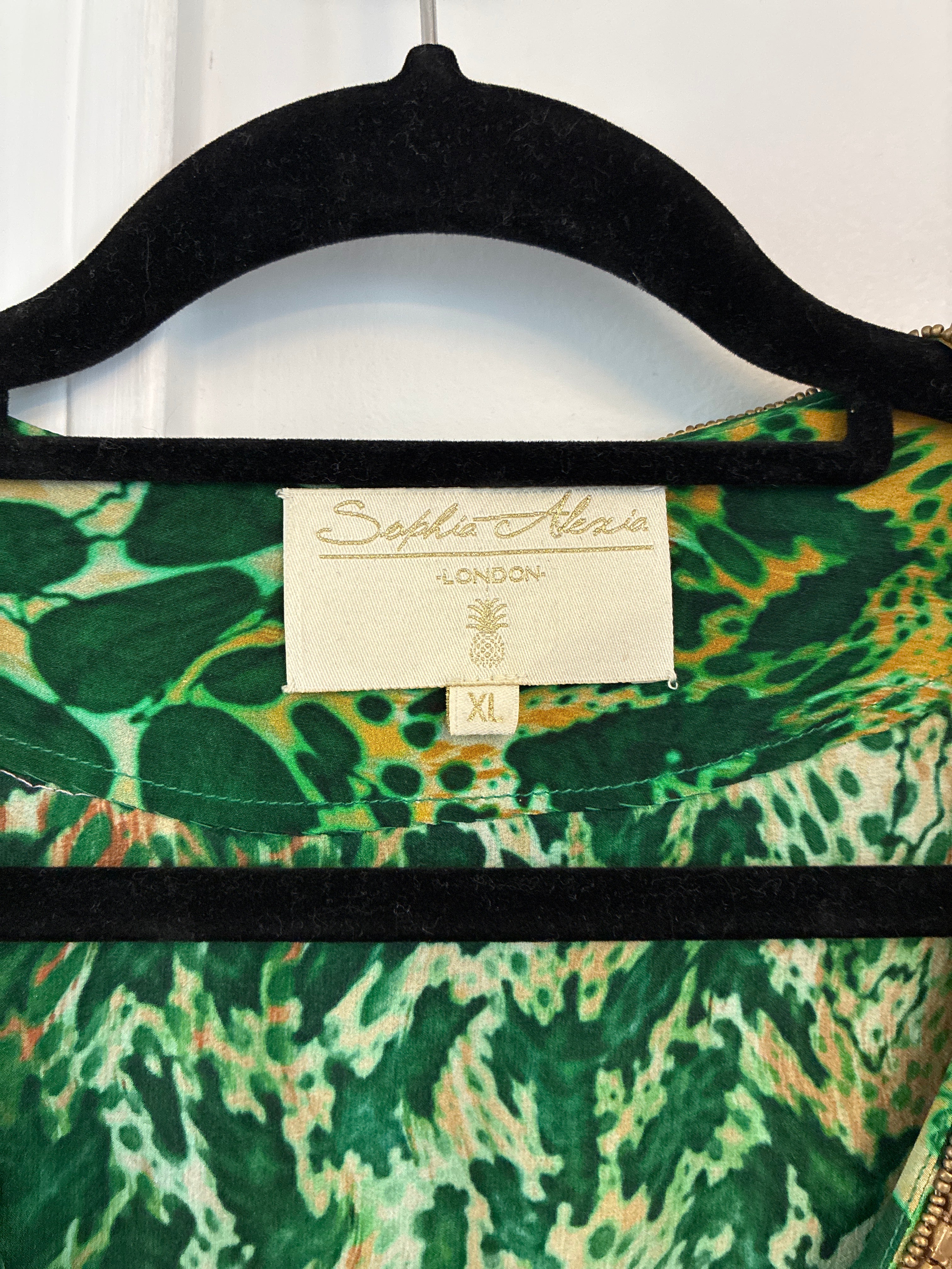 Sophia Alexia Emerald Leopard Dress