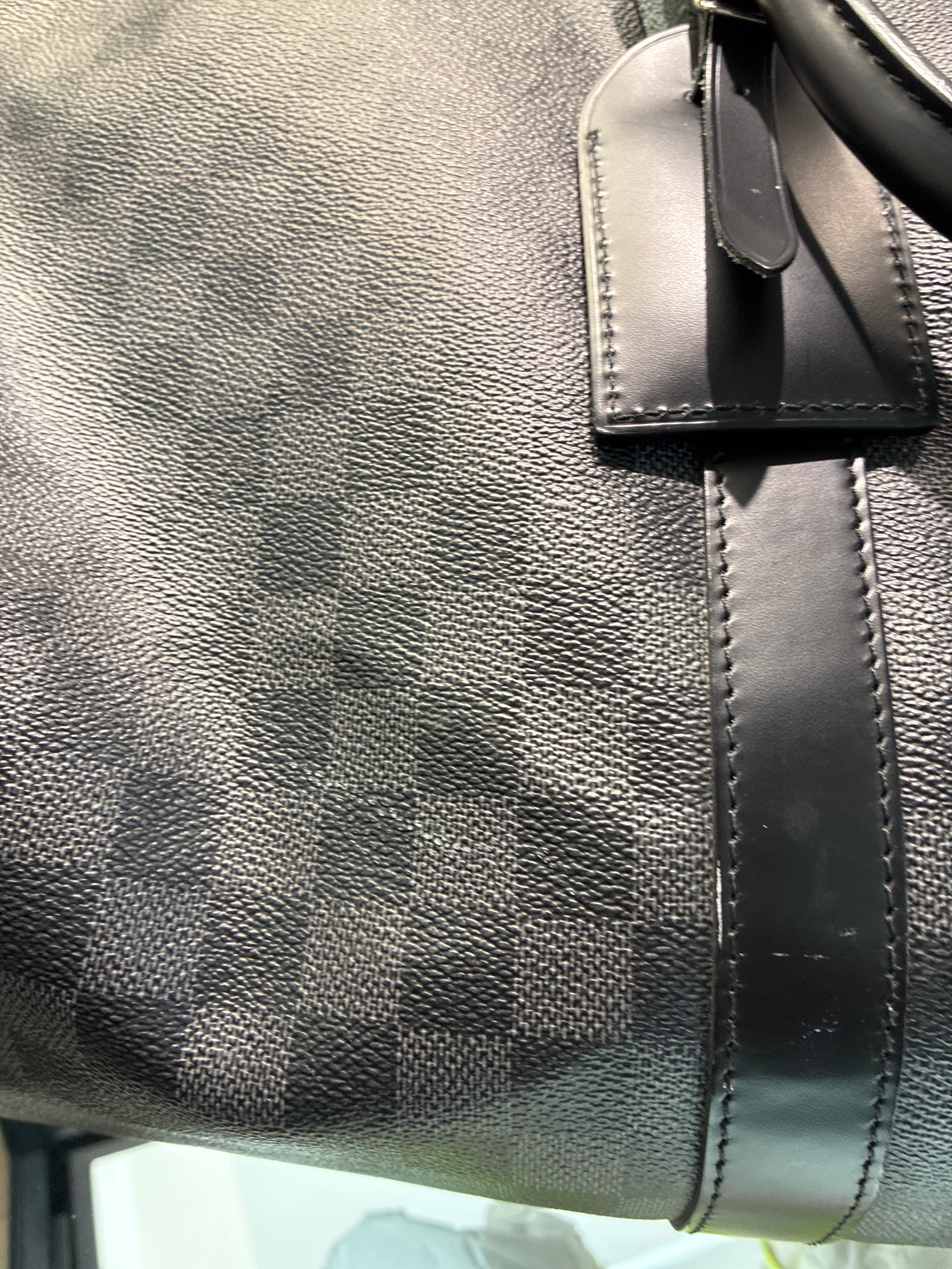 Keepall 55 Bando Damier silver hardware