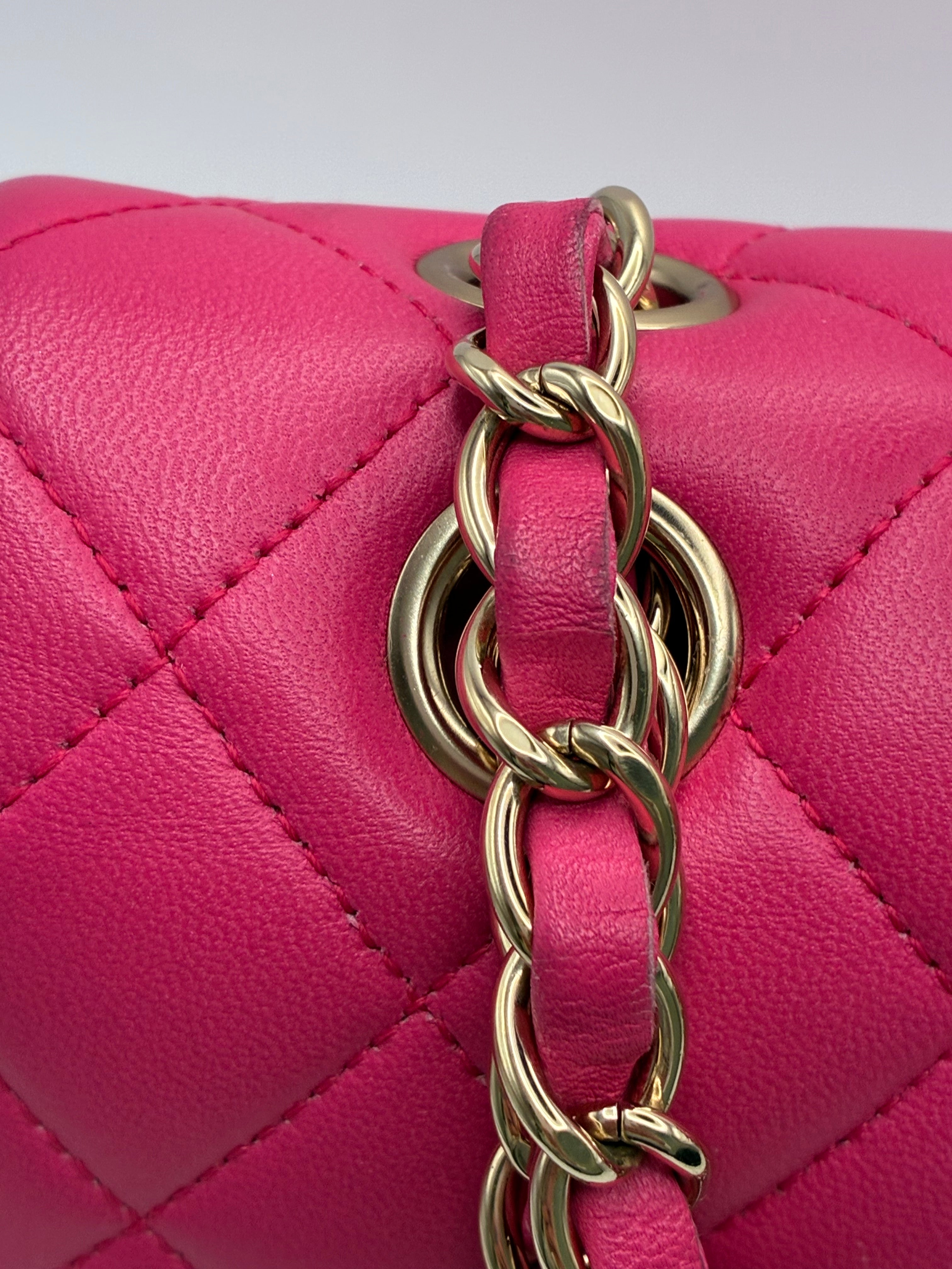 Chanel Pink Double Flap size Medium