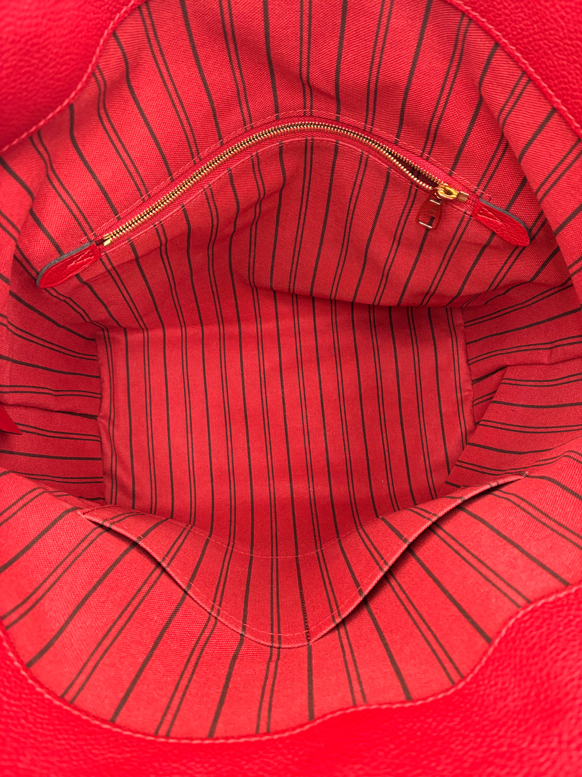 Louis Vuitton Monogram Empreinte Bagatelle cherry red