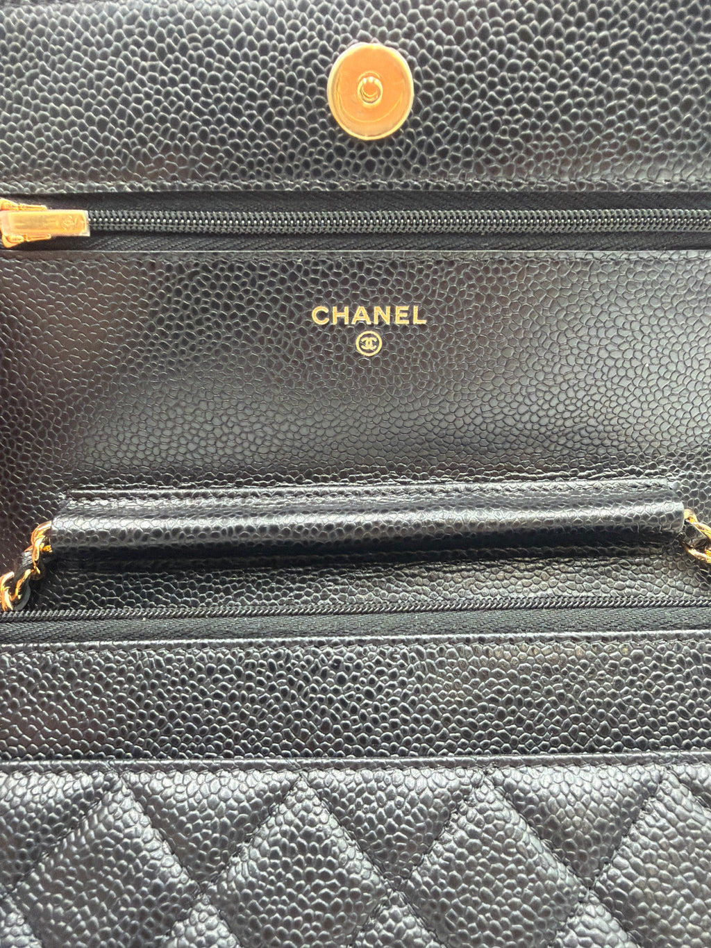 Chanel Caviar WOC Wallet on Chain