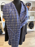 Louis Vuitton Monogram Denim Shawl in blue
