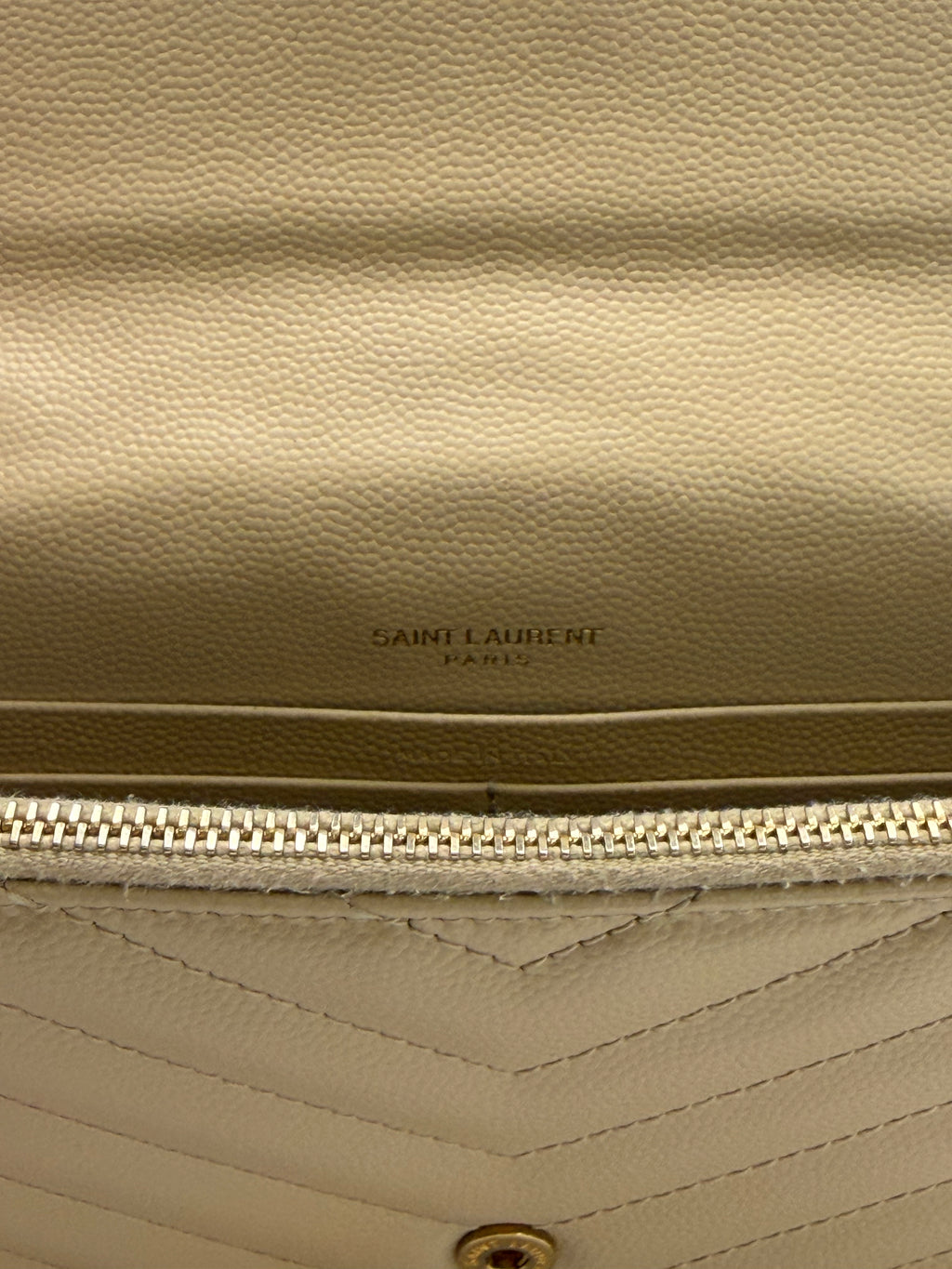 Ysl Saint Laurent Cassandre Envelope Chain Wallet