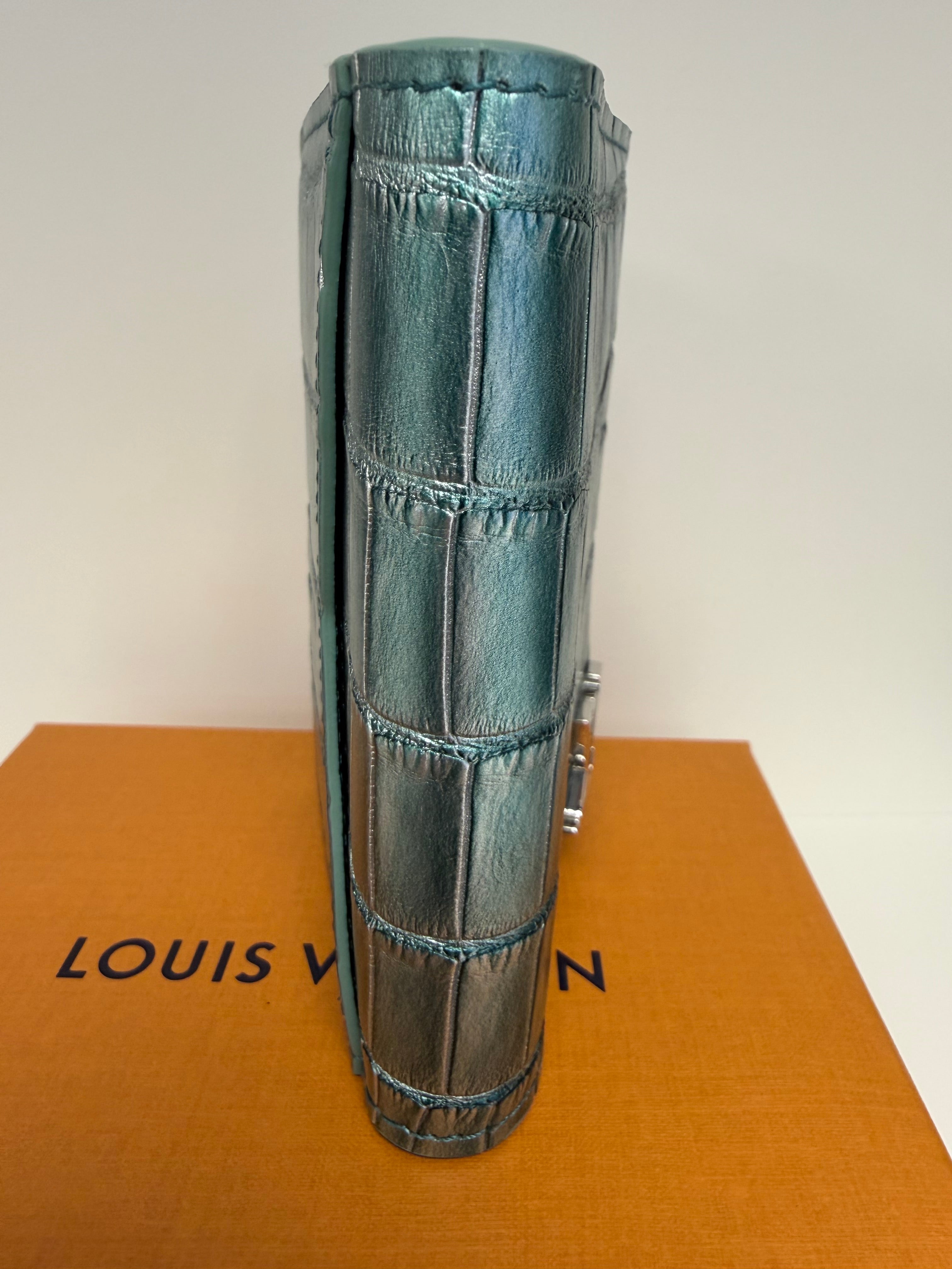 Louis Vuitton Rare!!! Alligator Pocket Organizer in Iridescent Green Exotic