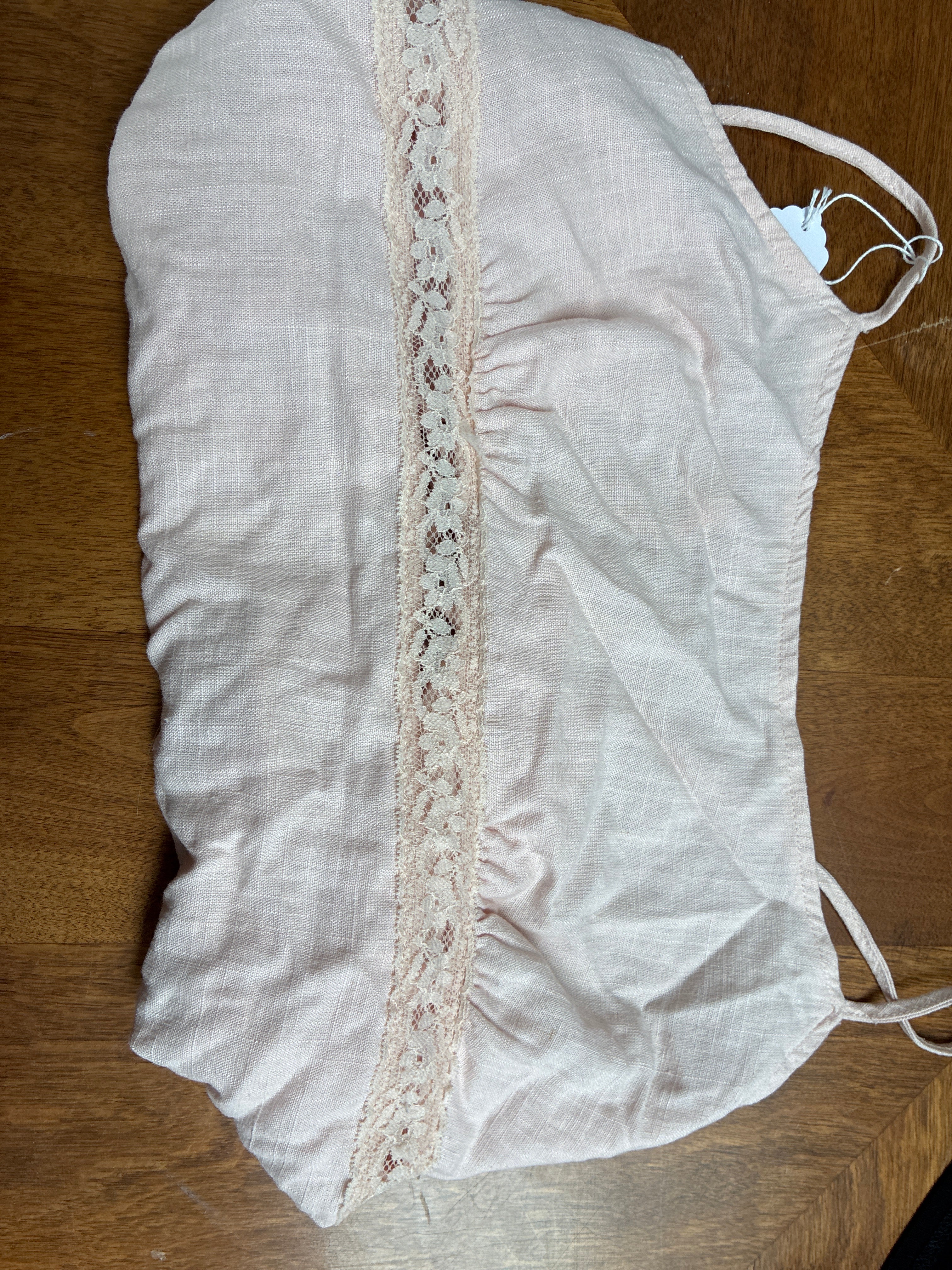 Linen Crop Top - LA Hearts