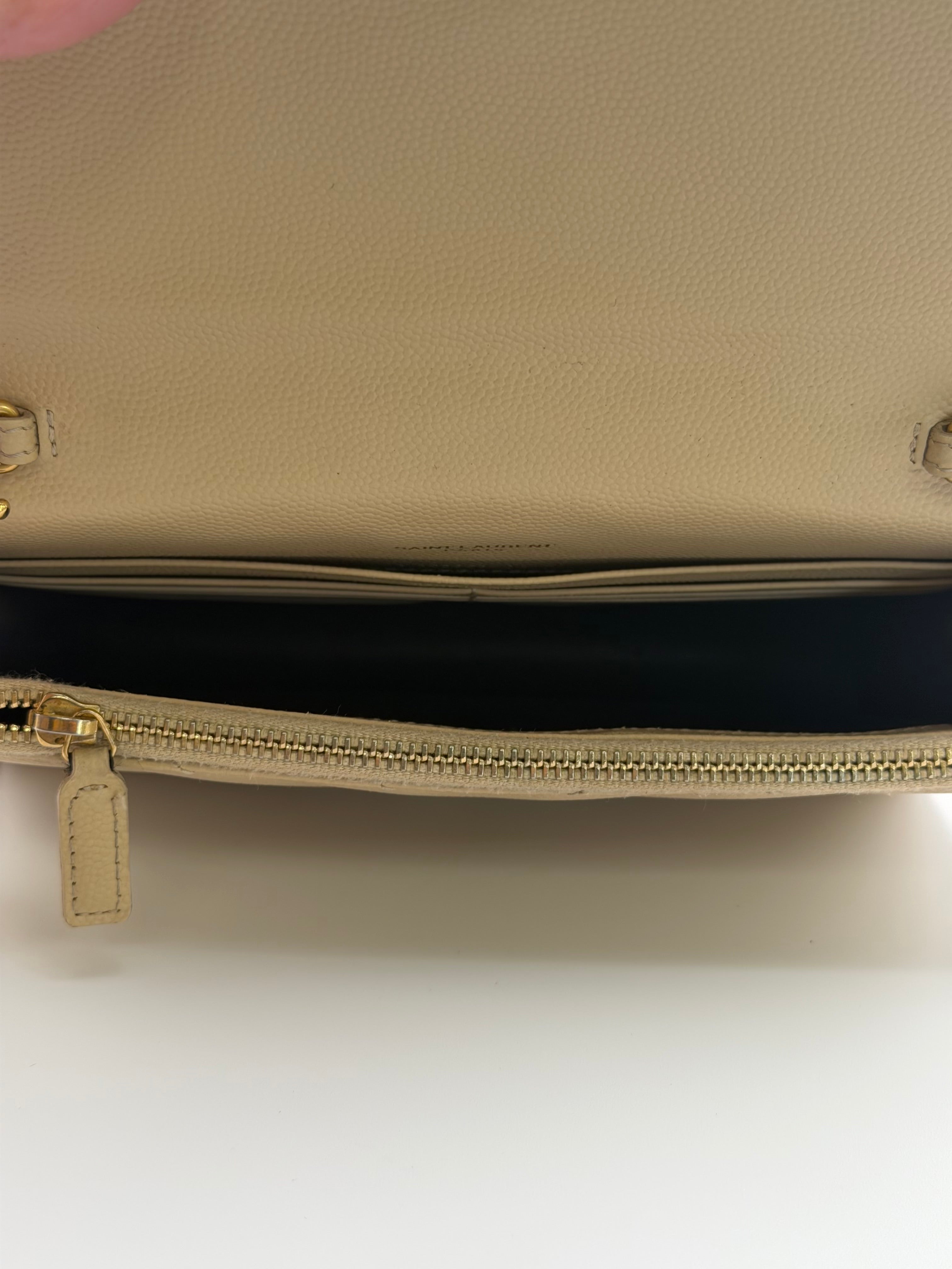 Ysl Saint Laurent Cassandre Envelope Chain Wallet