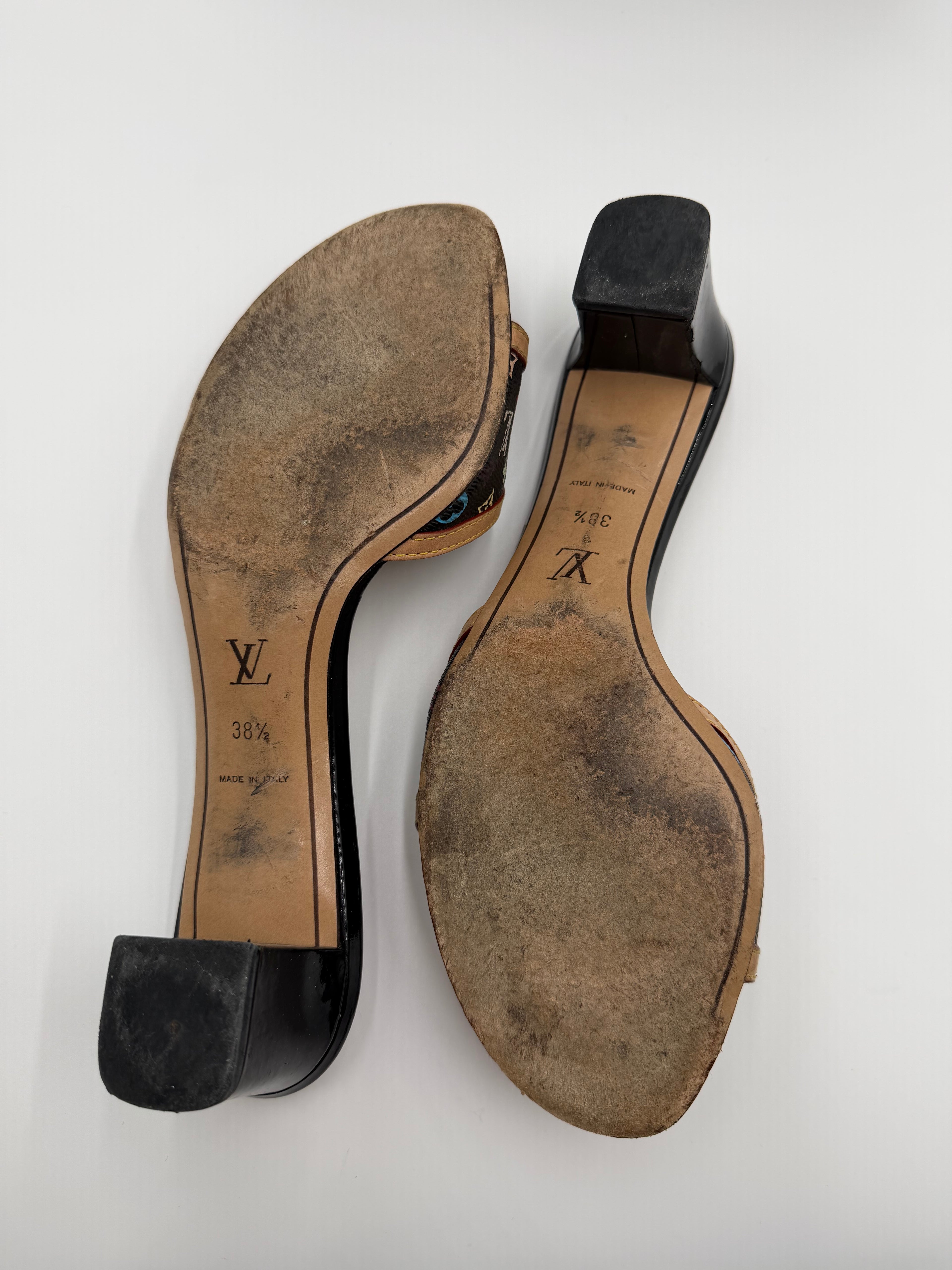 Louis Vuitton x Takashi Murakami Monogram Kitten Heels - Black