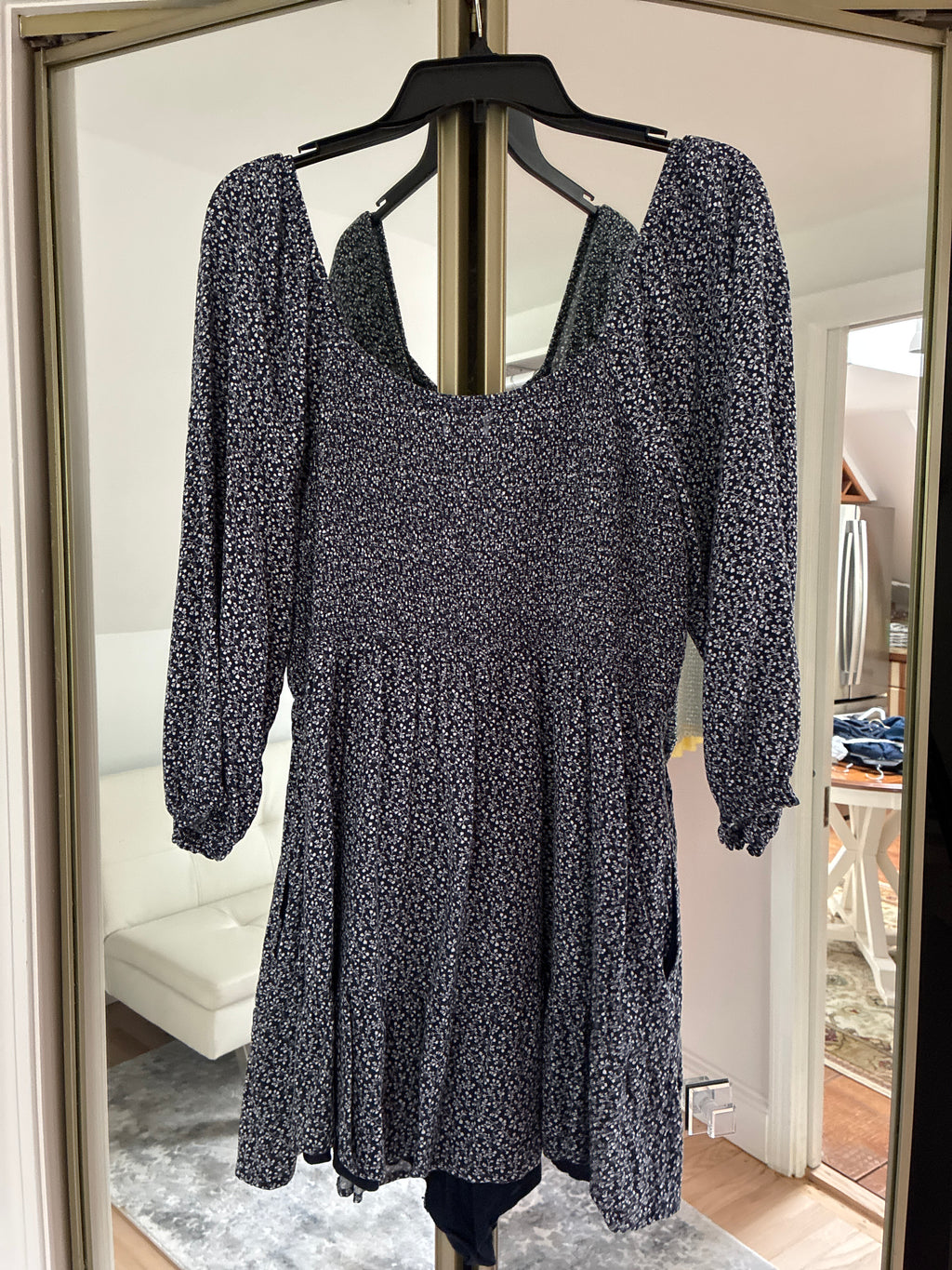 Floral longsleeve ruffle dress