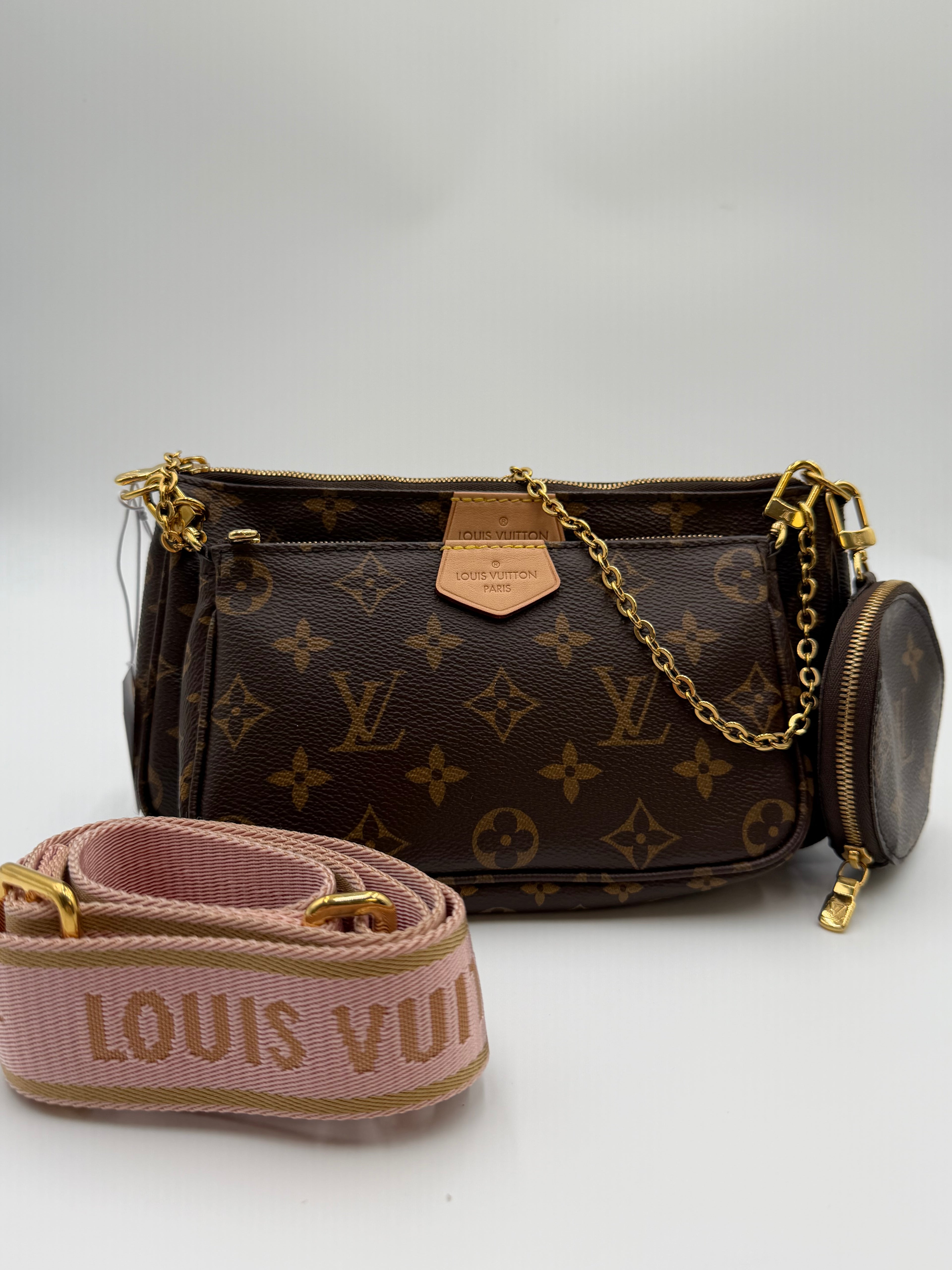 Louis Vuitton Multi Pochette Accessories - Pink Strap (Microchipped)