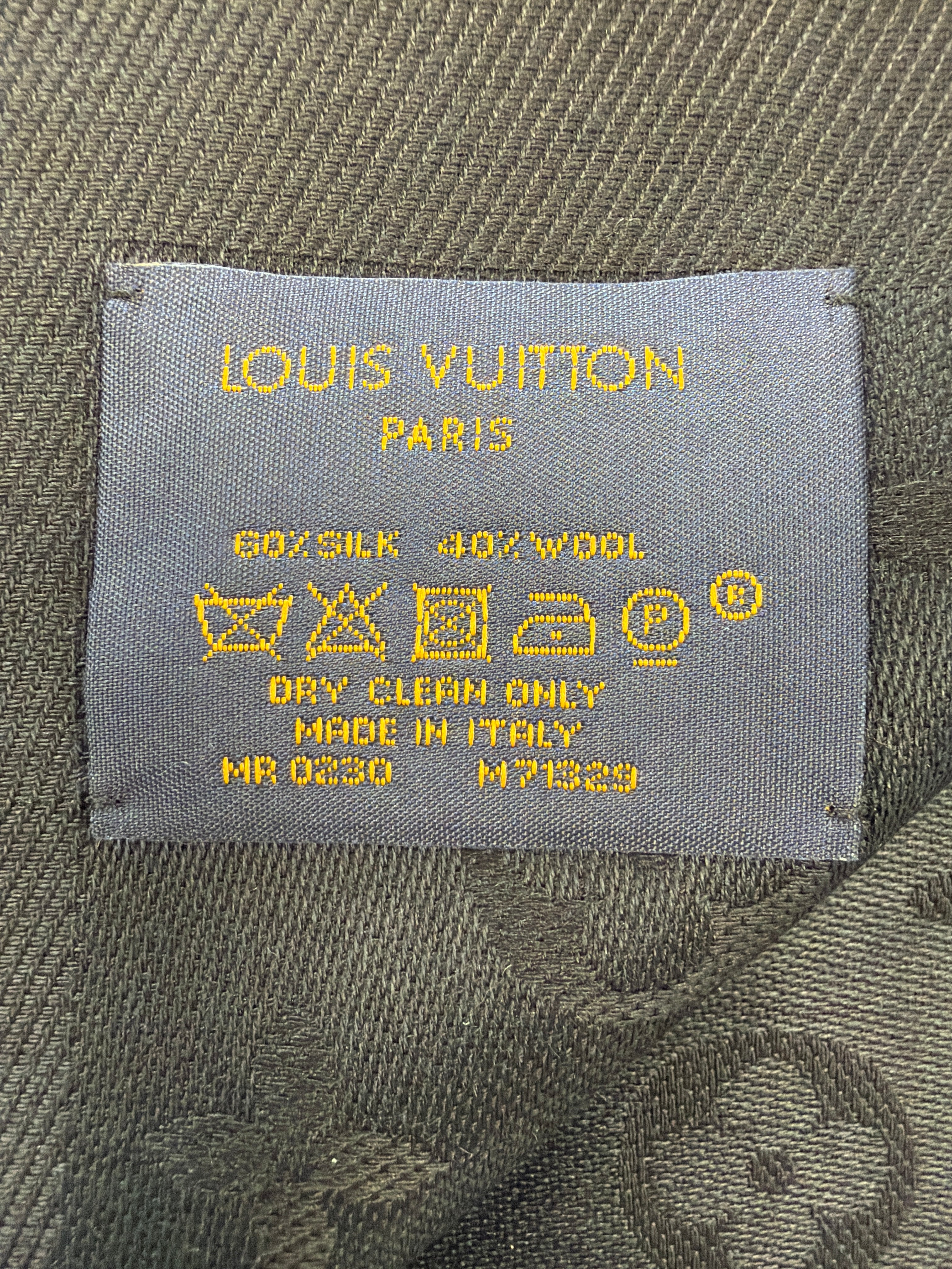 Louis Vuitton Monogram Shawl in Black