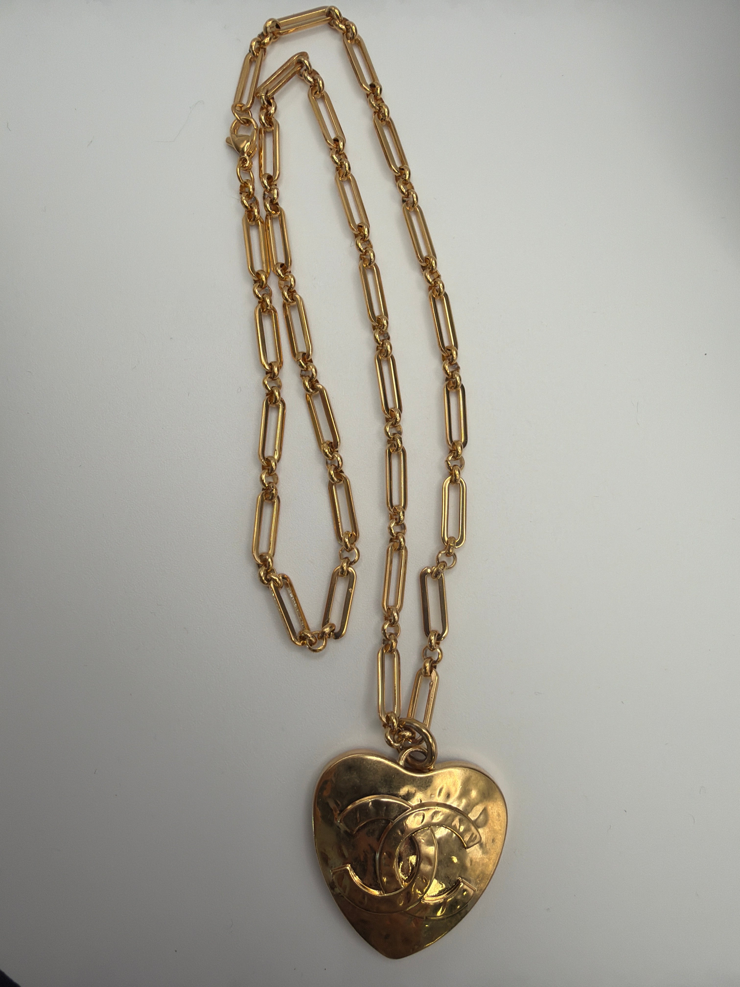 Chanel CC Heart Necklace