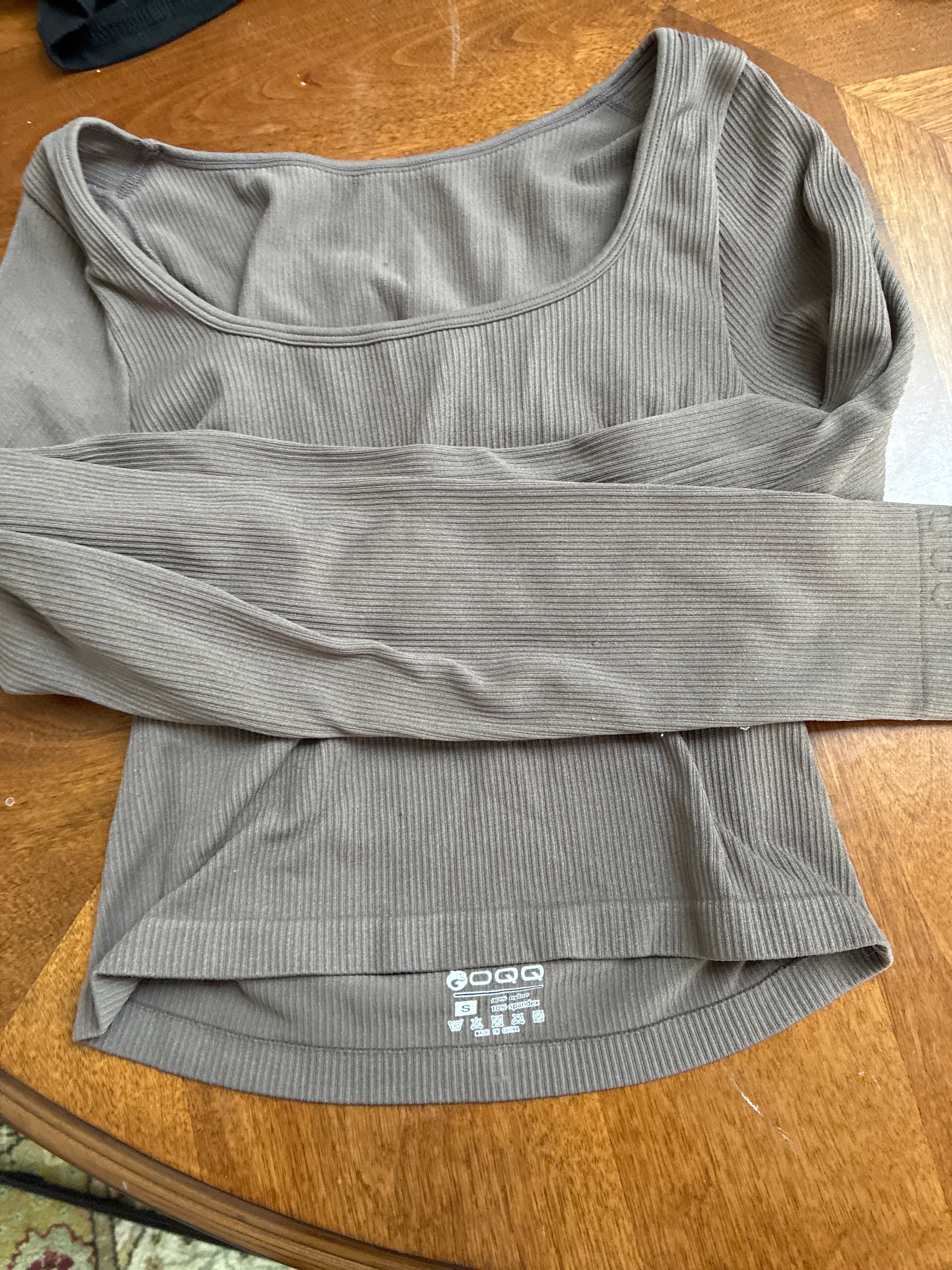 Long Sleeve Top - Taupe
