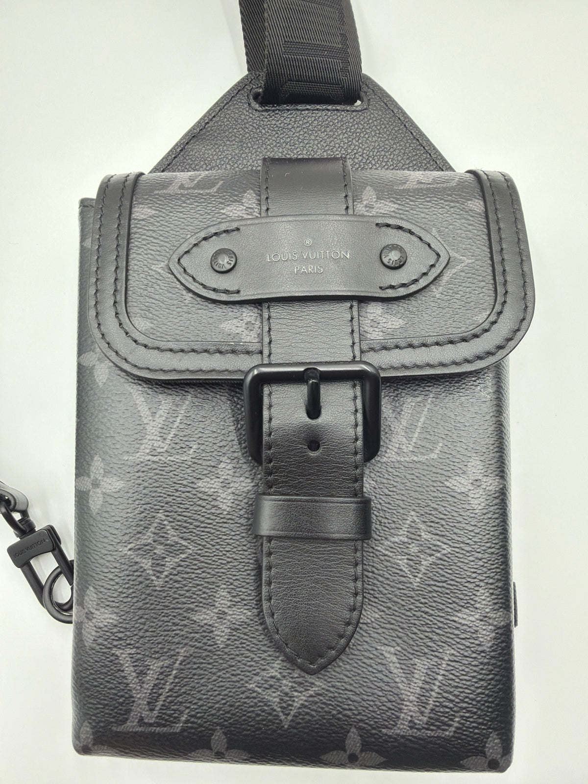 Louis Vuitton Monogram Eclipse Saumur Sling Bag