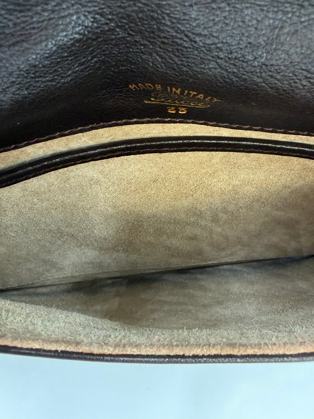 Gucci Blondie Dark Brown Leather Clutch