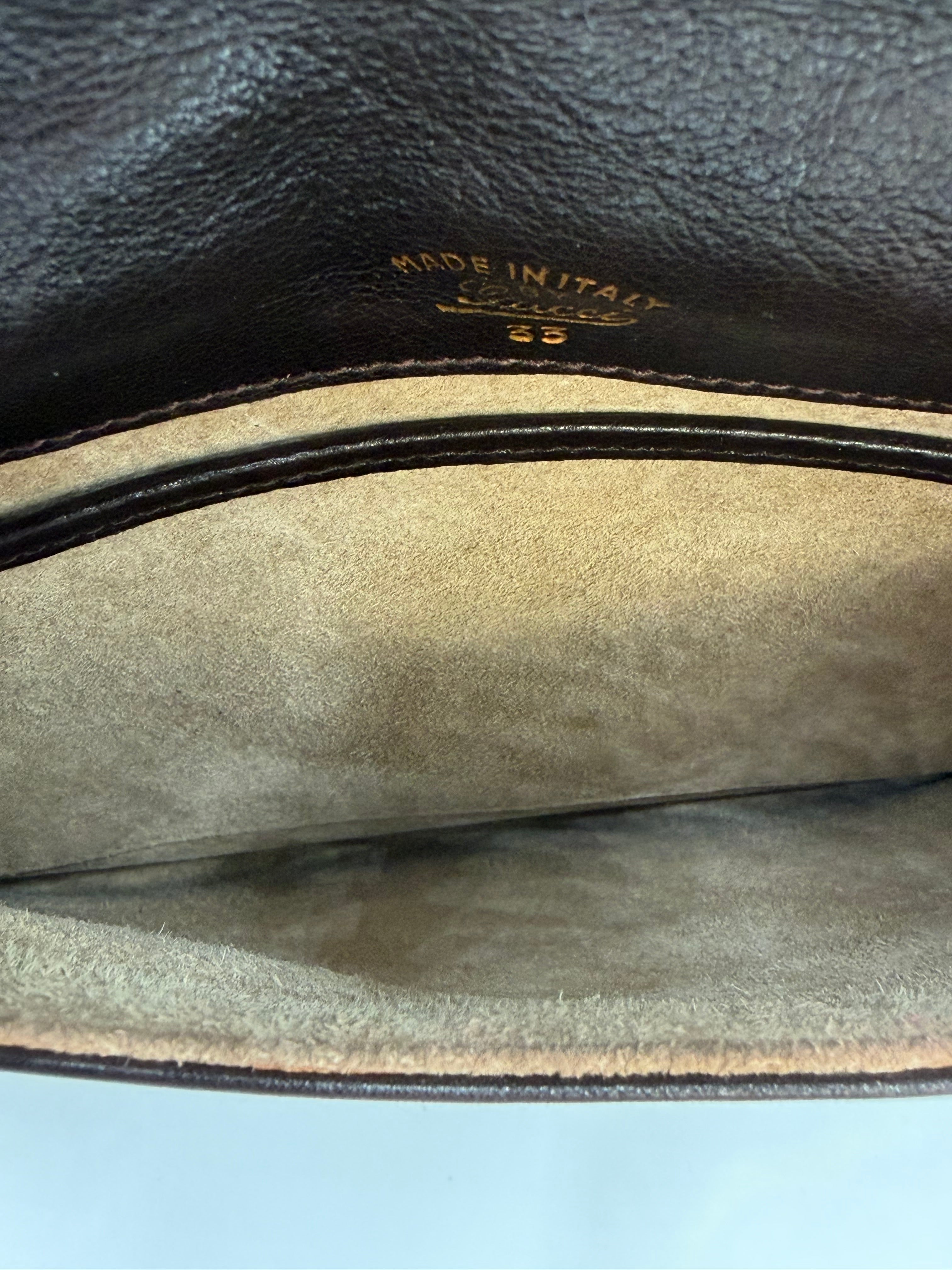 Gucci Blondie Dark Brown Leather Clutch